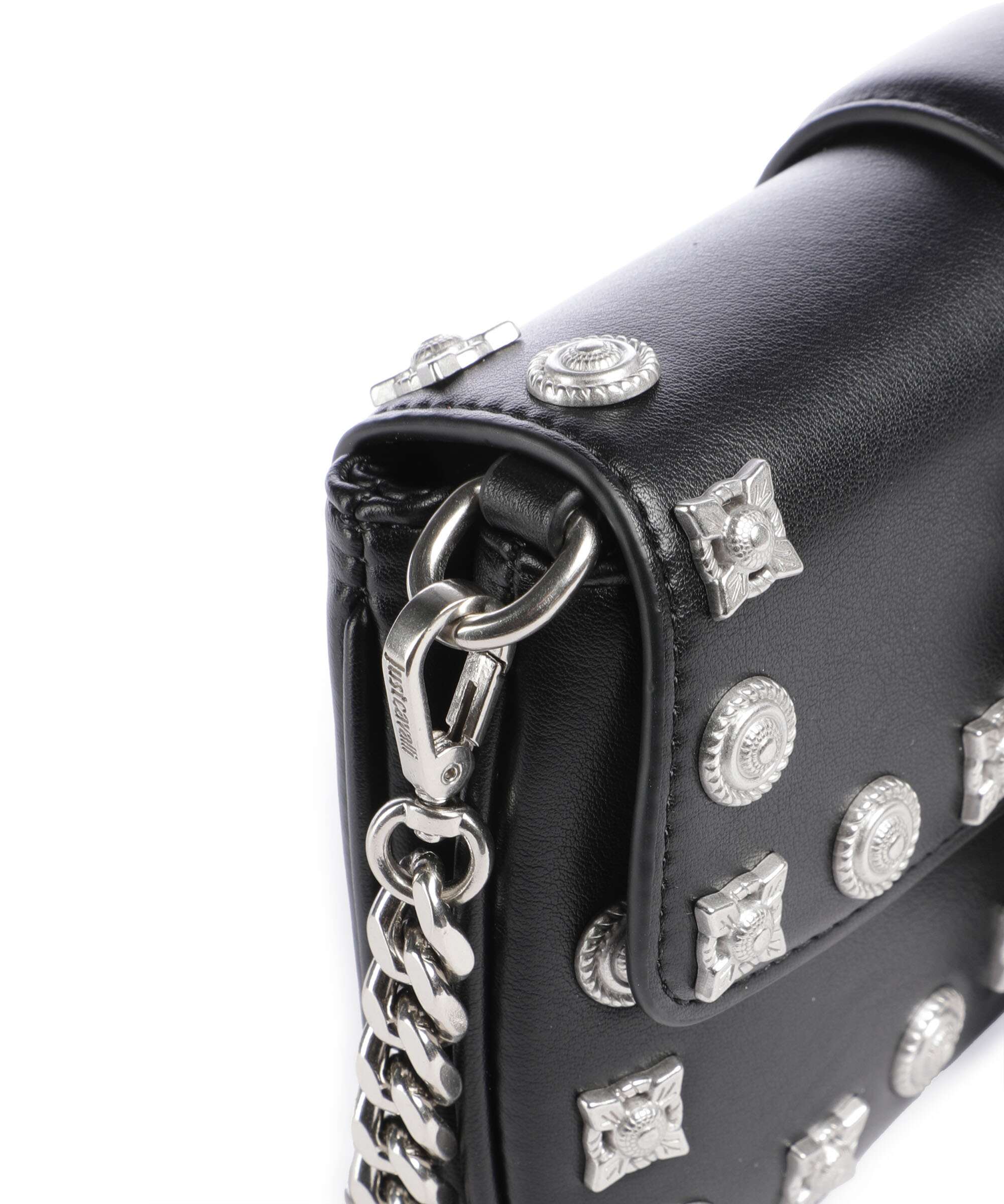 Just Cavalli Iconic Snakes Crossbody bag black - Image 4
