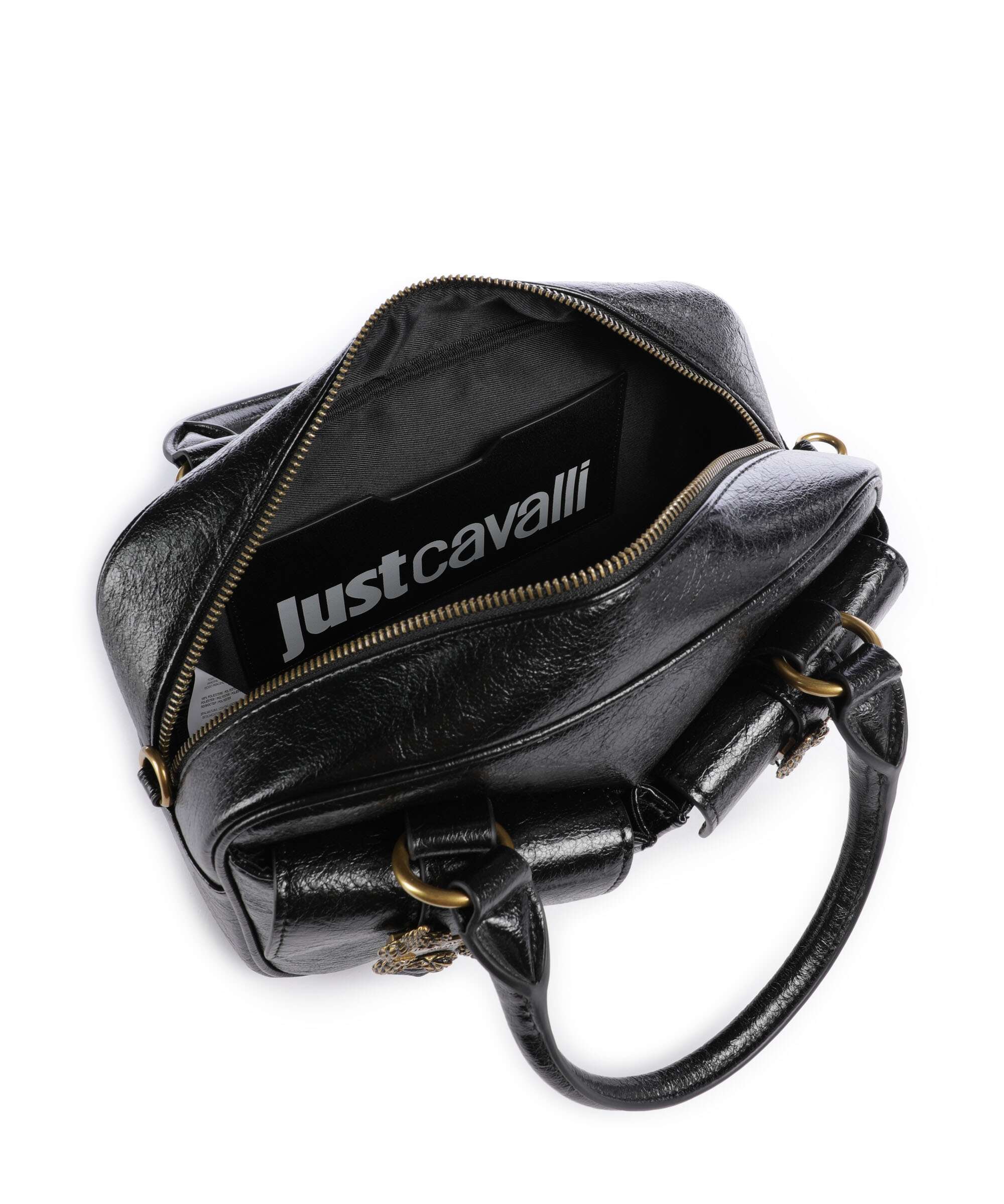 Just Cavalli Iconic Snakes Pockets Handbag black - Image 6