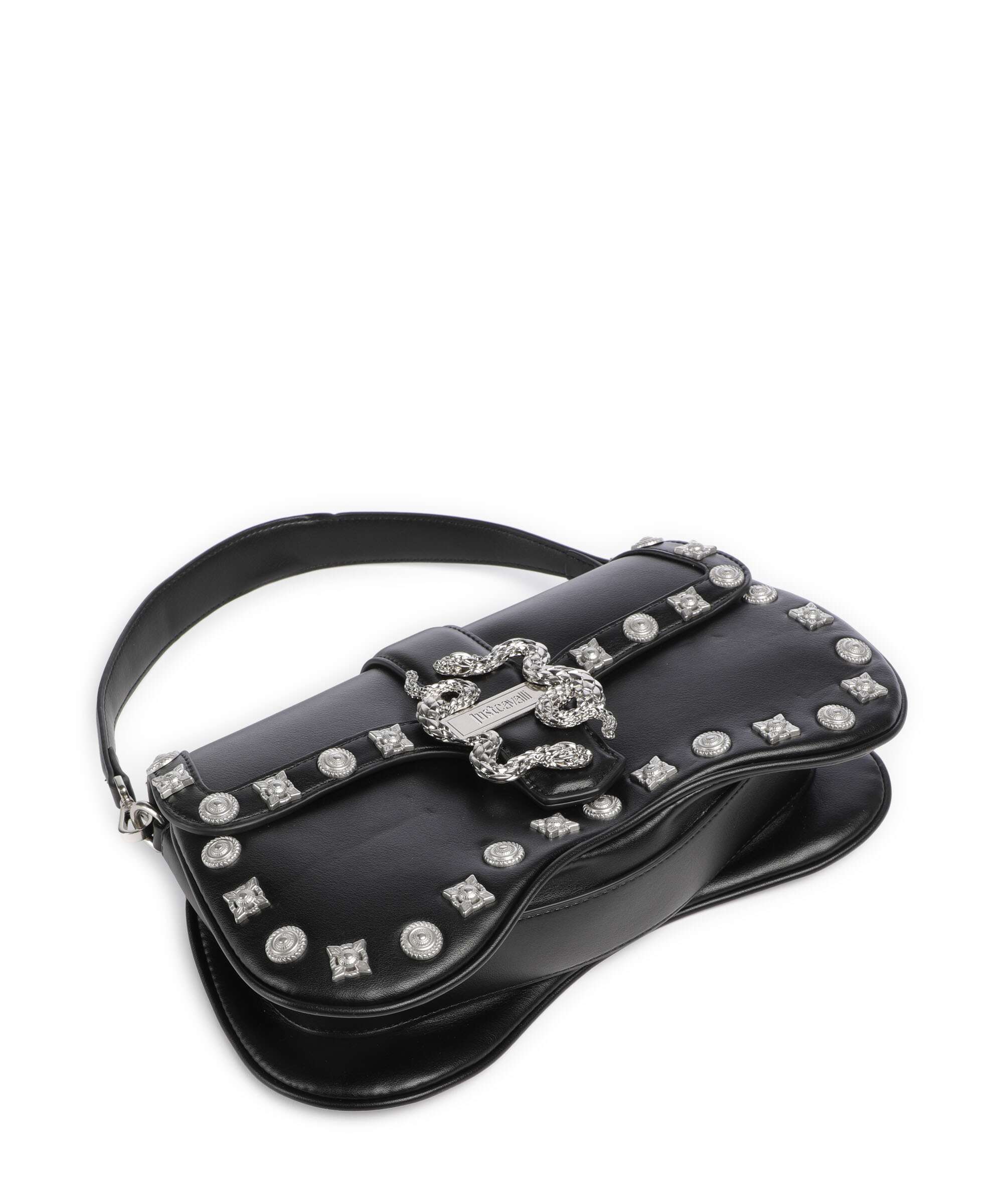 Just Cavalli Iconic Snakes Shoulder bag black - Image 6