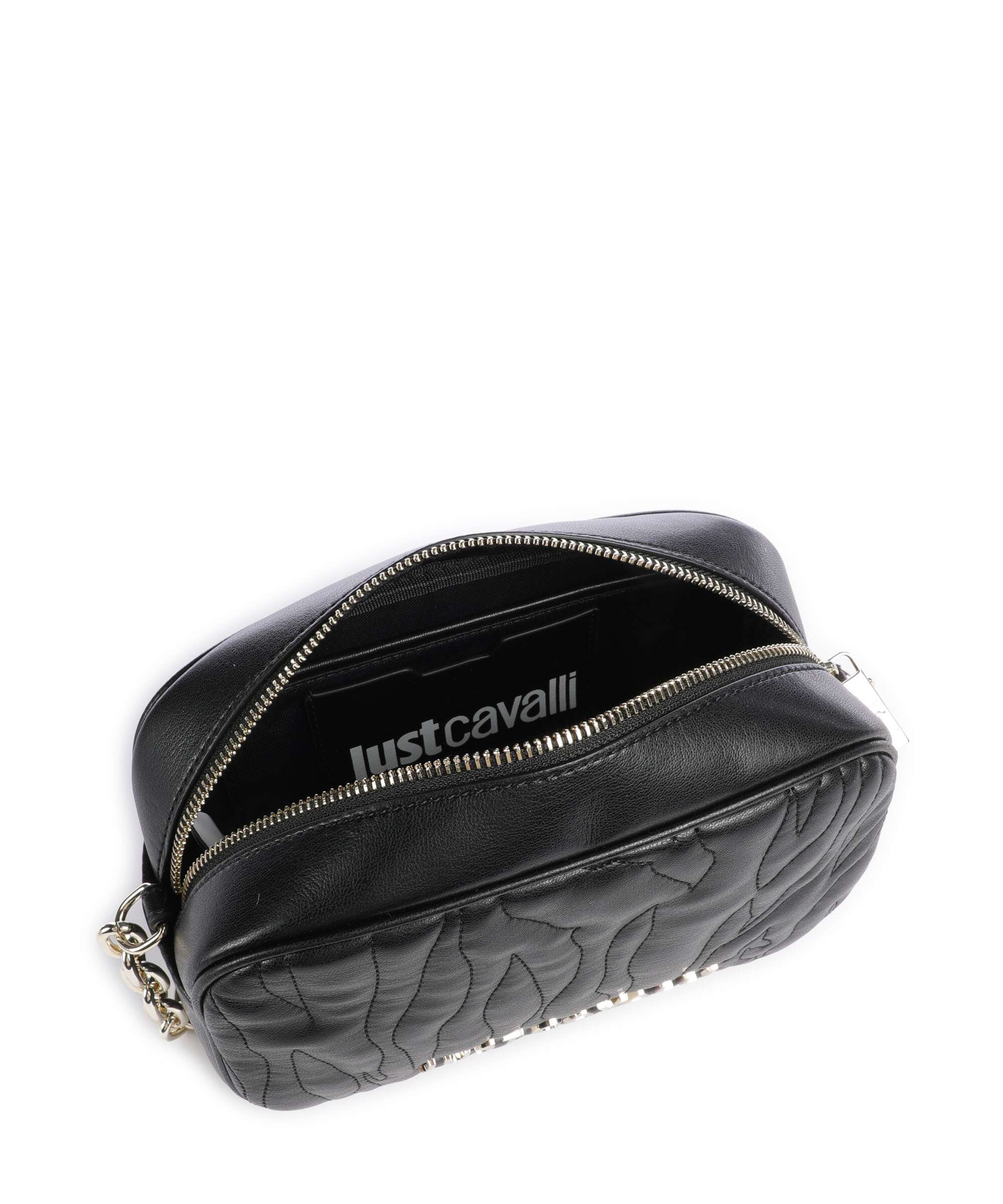 Just Cavalli Quilted Zebra Crossbody bag black - Image 6