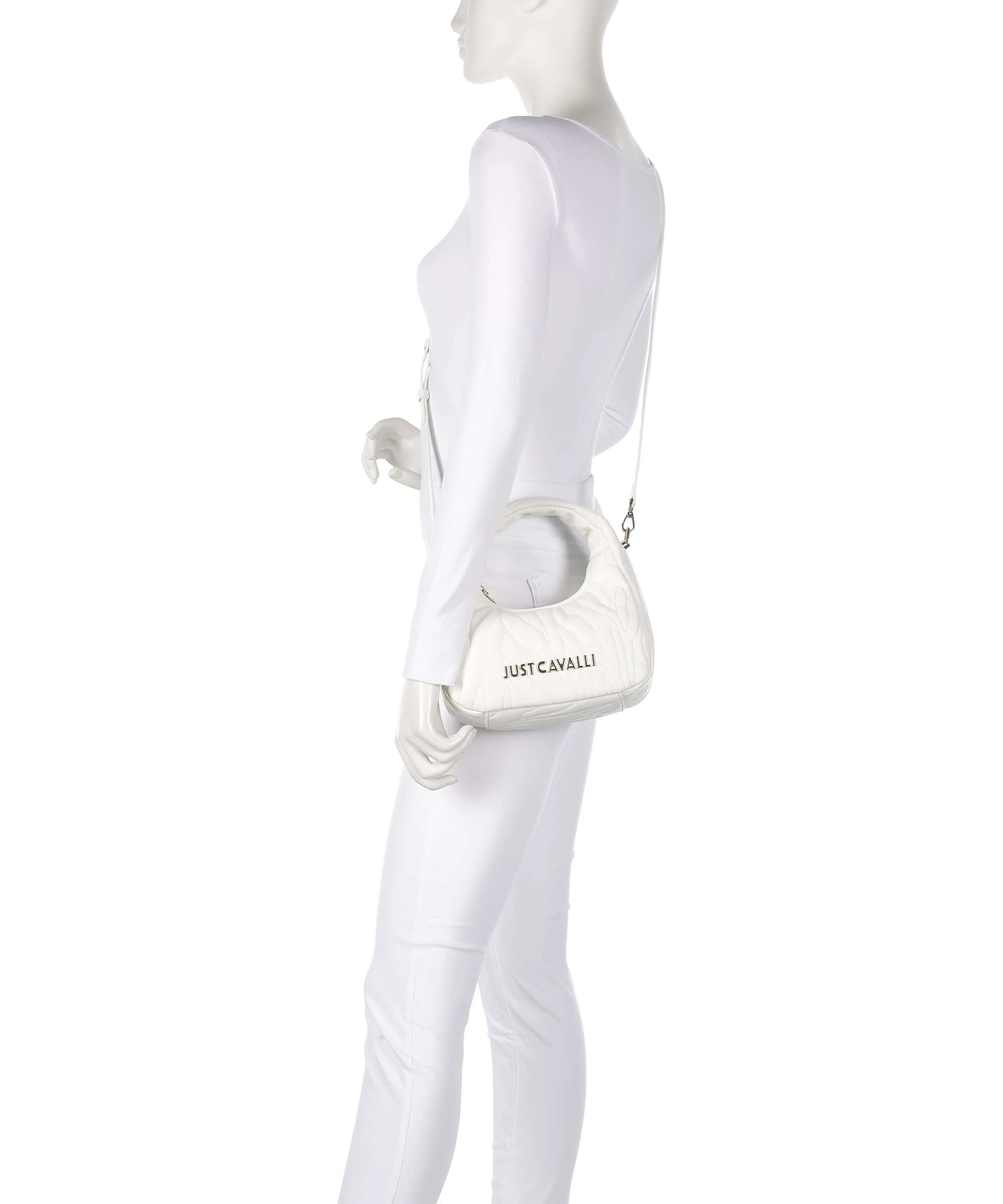 Just Cavalli Quilted Zebra Handbag white - Image 3