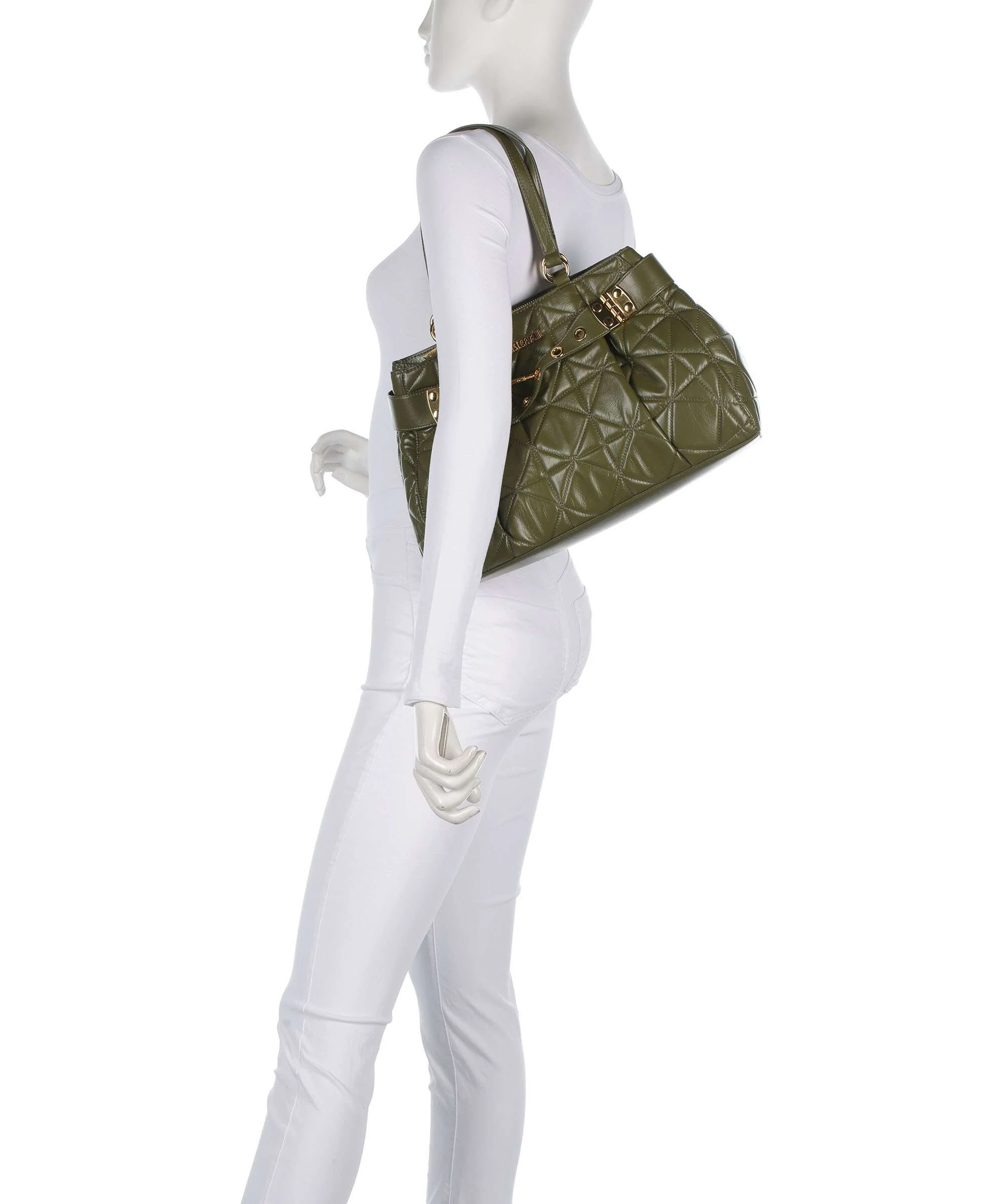 Just Cavalli Tote bag military olive - Image 3
