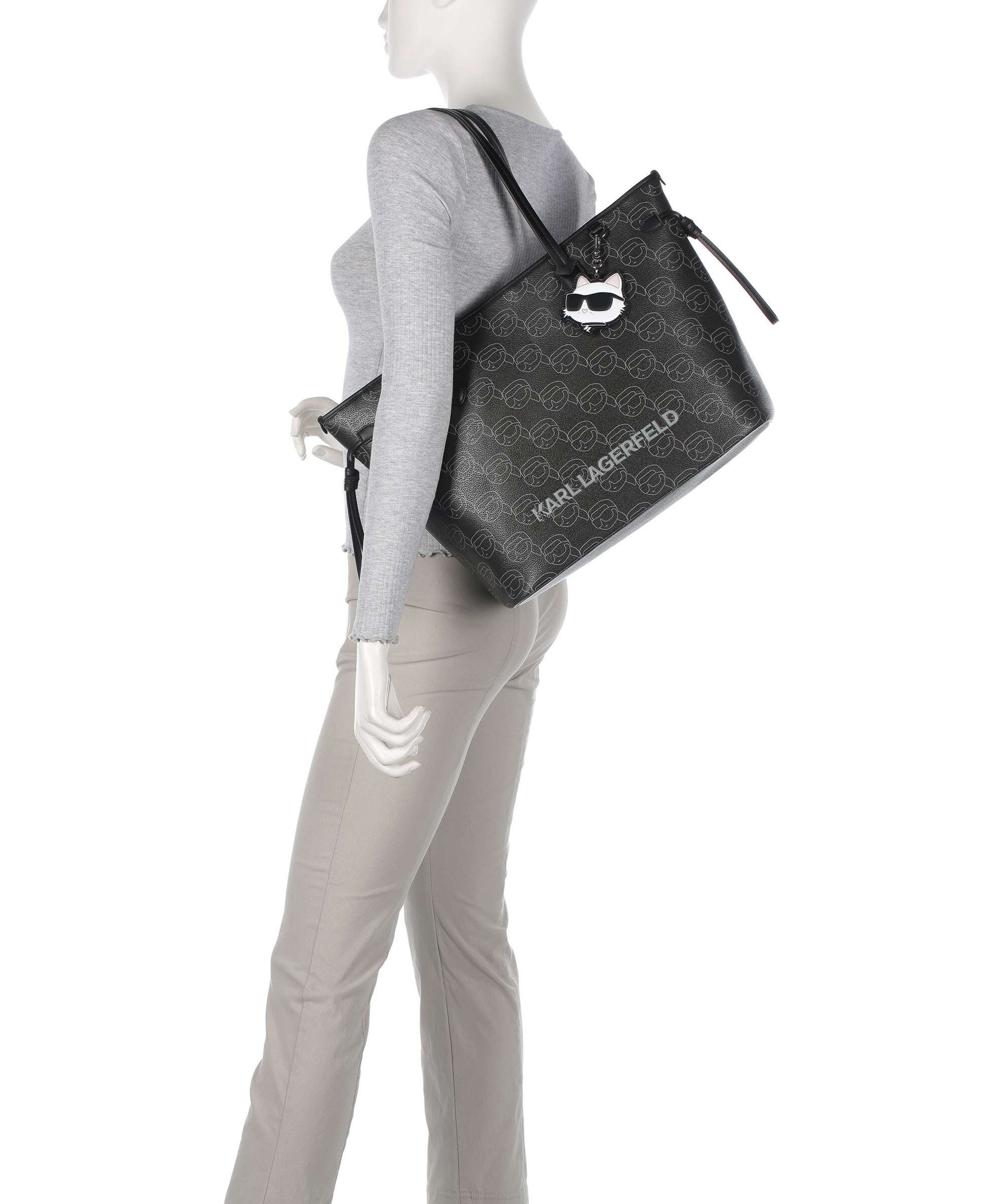Karl Lagerfeld Ikon Mono Tote bag black - Image 3