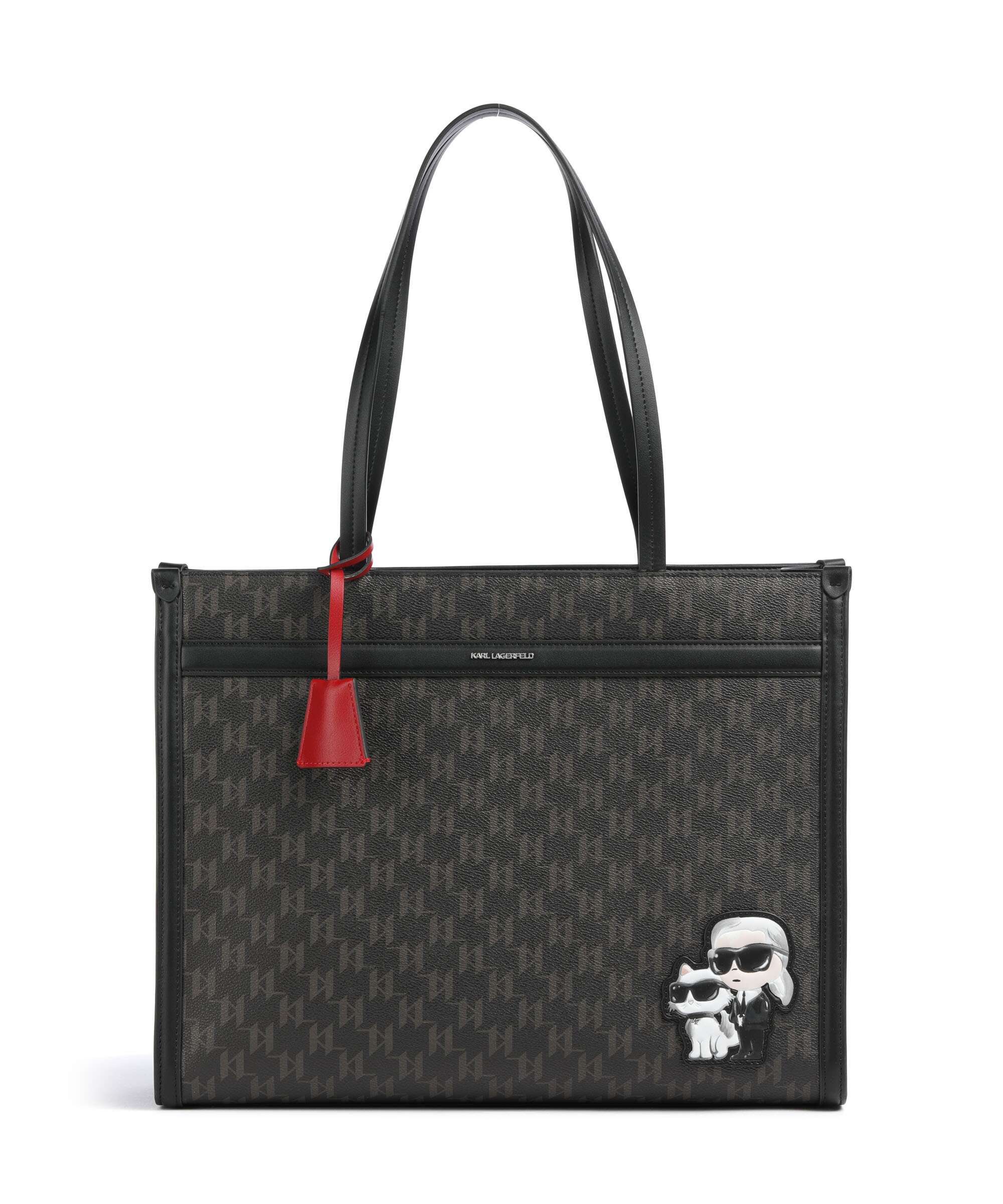 Karl Lagerfeld Ikon Monogram Tote bag brown/kl mono