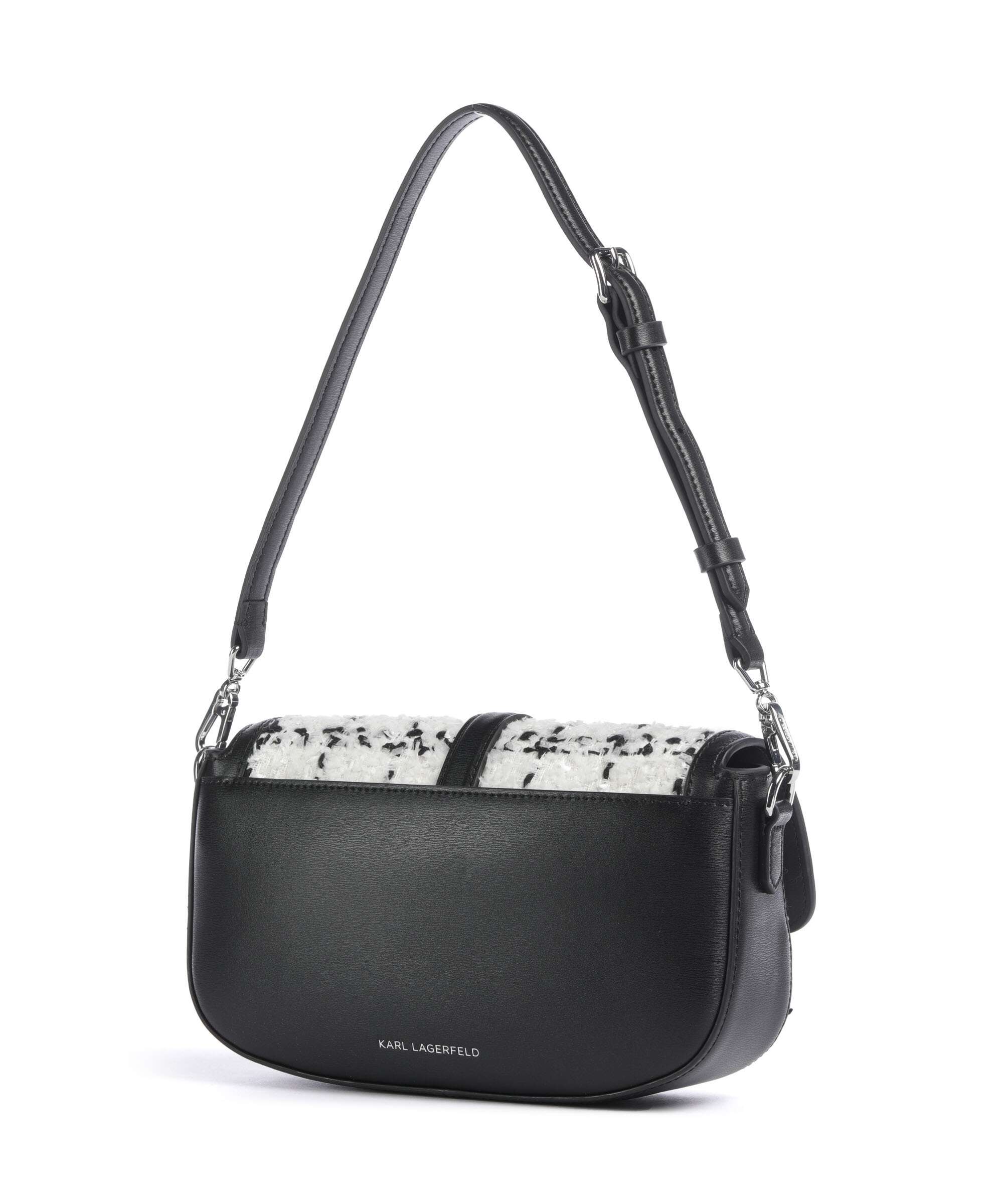 Karl Lagerfeld K/Autograph Boucle Shoulder bag black/white - Image 2