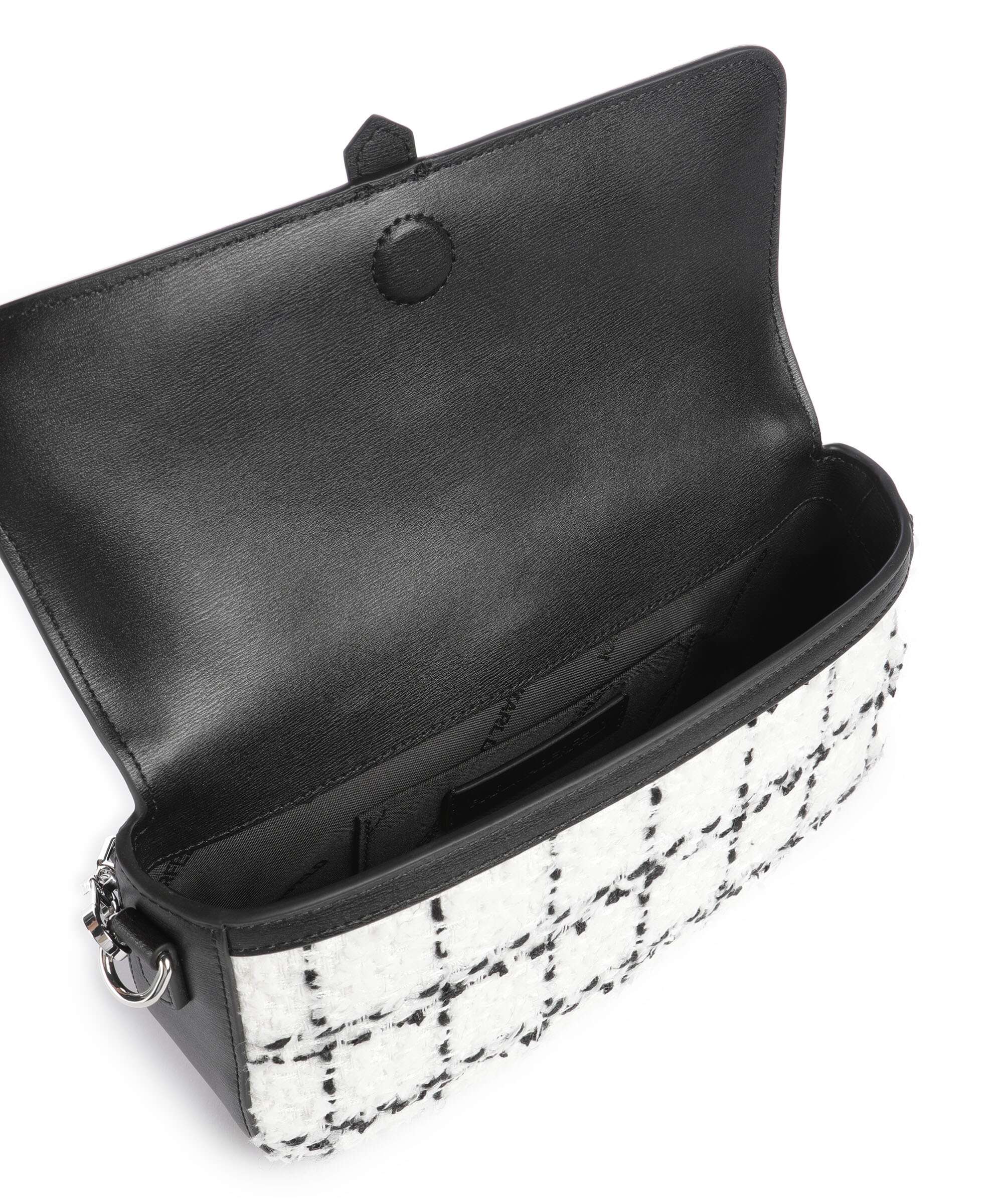 Karl Lagerfeld K/Autograph Boucle Shoulder bag black/white - Image 6