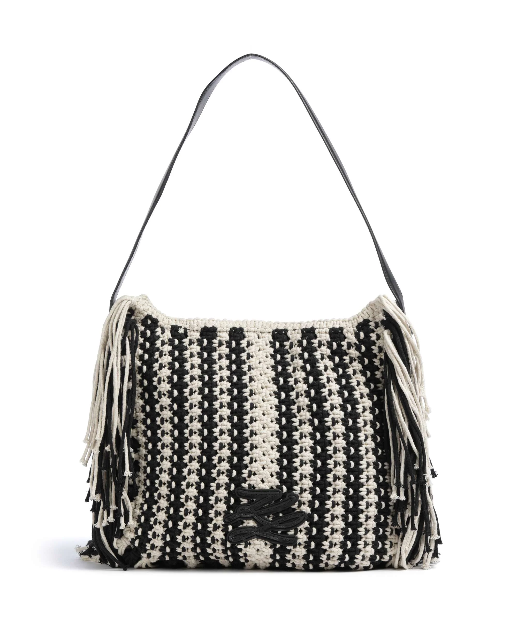 Karl Lagerfeld K/Autograph Hobo bag black/white