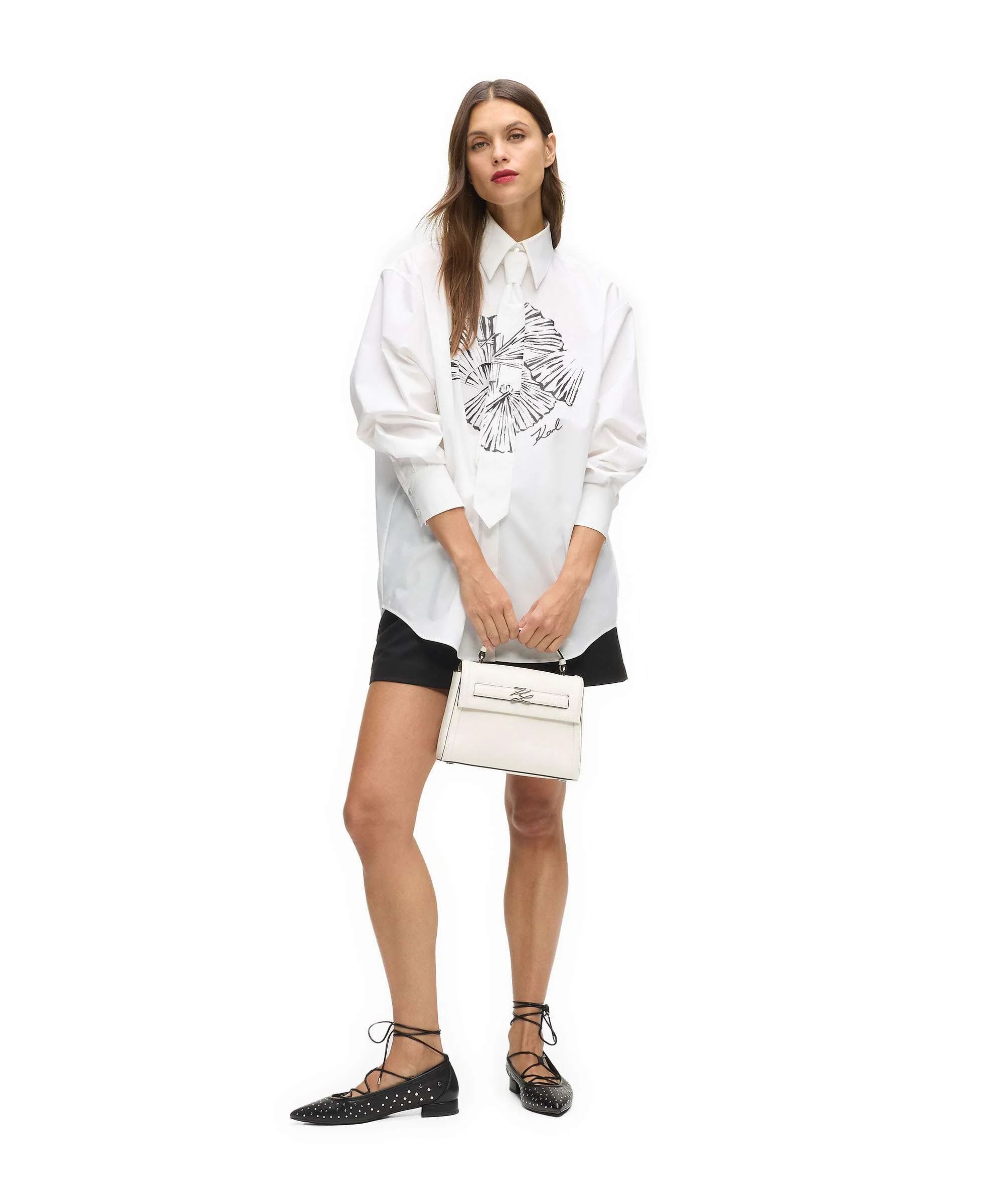 Karl Lagerfeld K/Autograph Small Handbag off white - Image 3