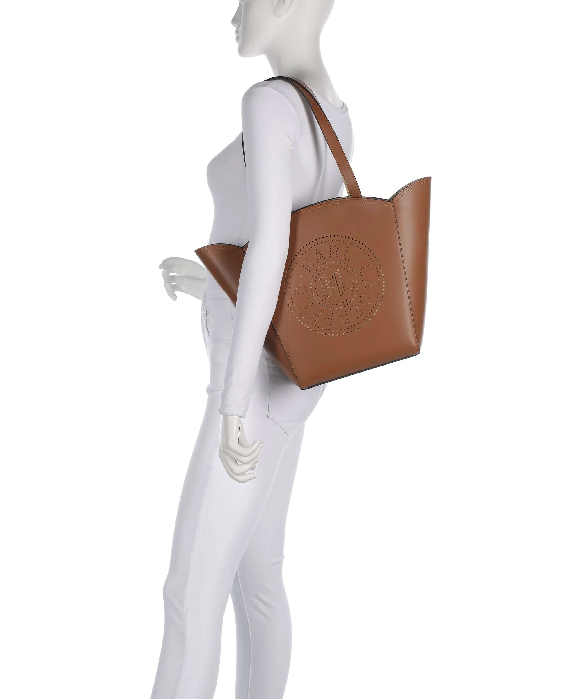 Karl Lagerfeld K/Circle Medium Tote bag dark tan - Image 3
