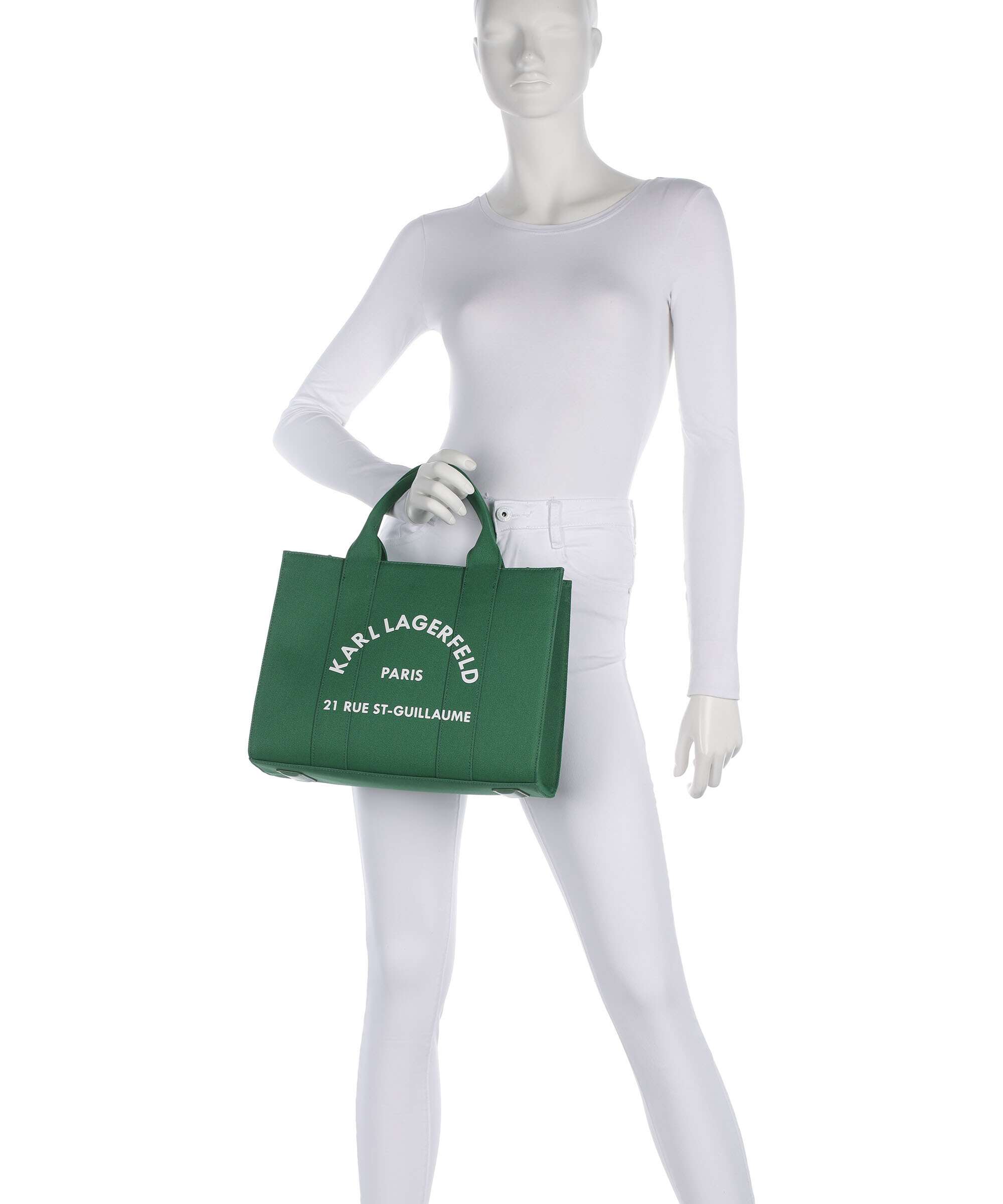 Karl Lagerfeld K/Rue St Guillaume Medium Handbag plant green - Image 3