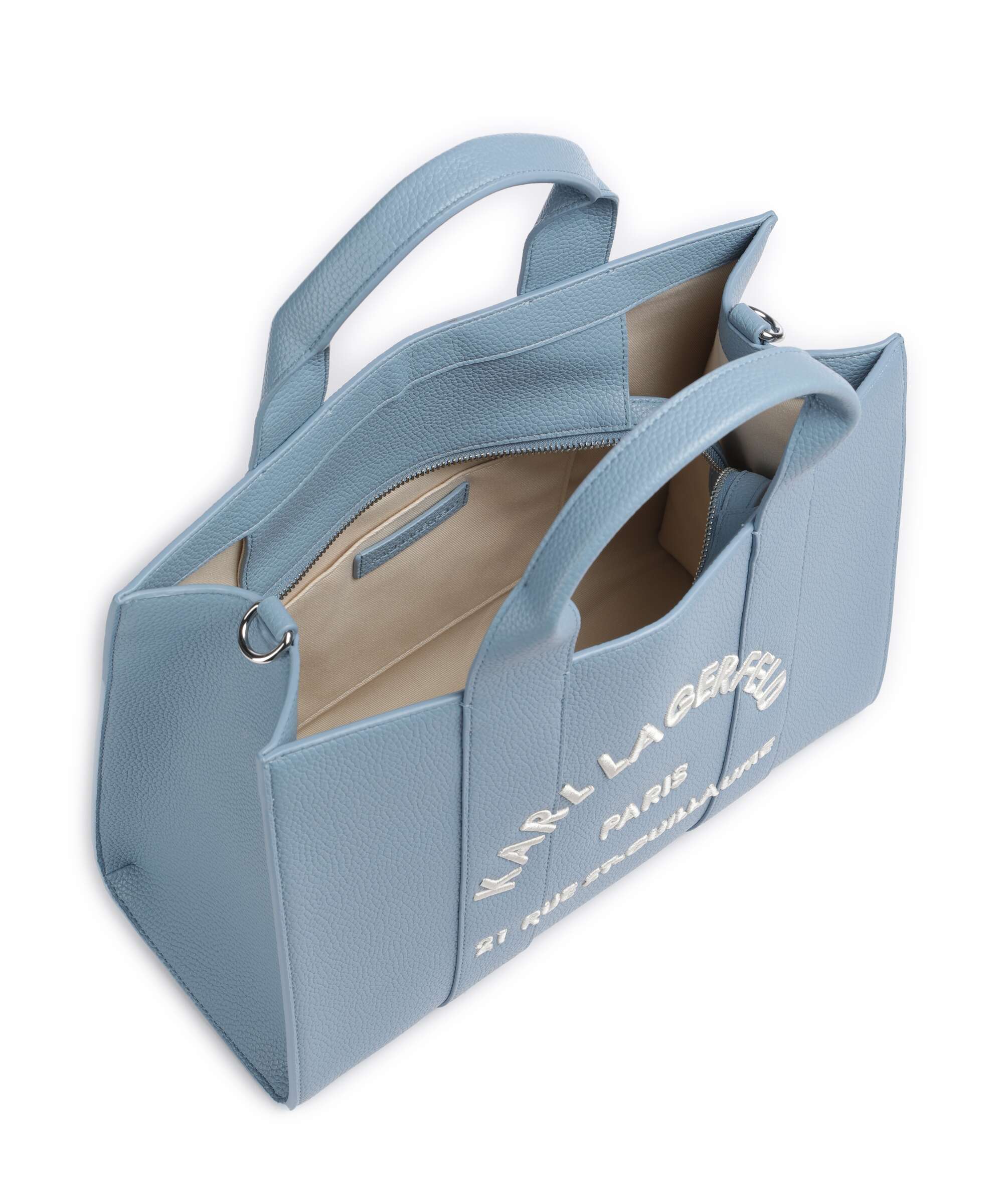 Karl Lagerfeld K/Rue St Guillaume Medium Handbag blue bloom - Image 5