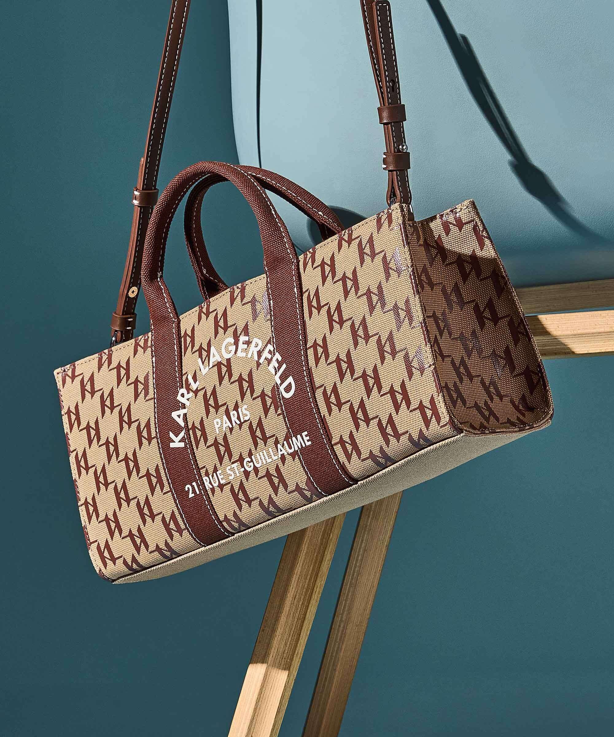 Karl Lagerfeld K/Rue St Guillaume Monogram Handbag monogram nougat brown - Image 2