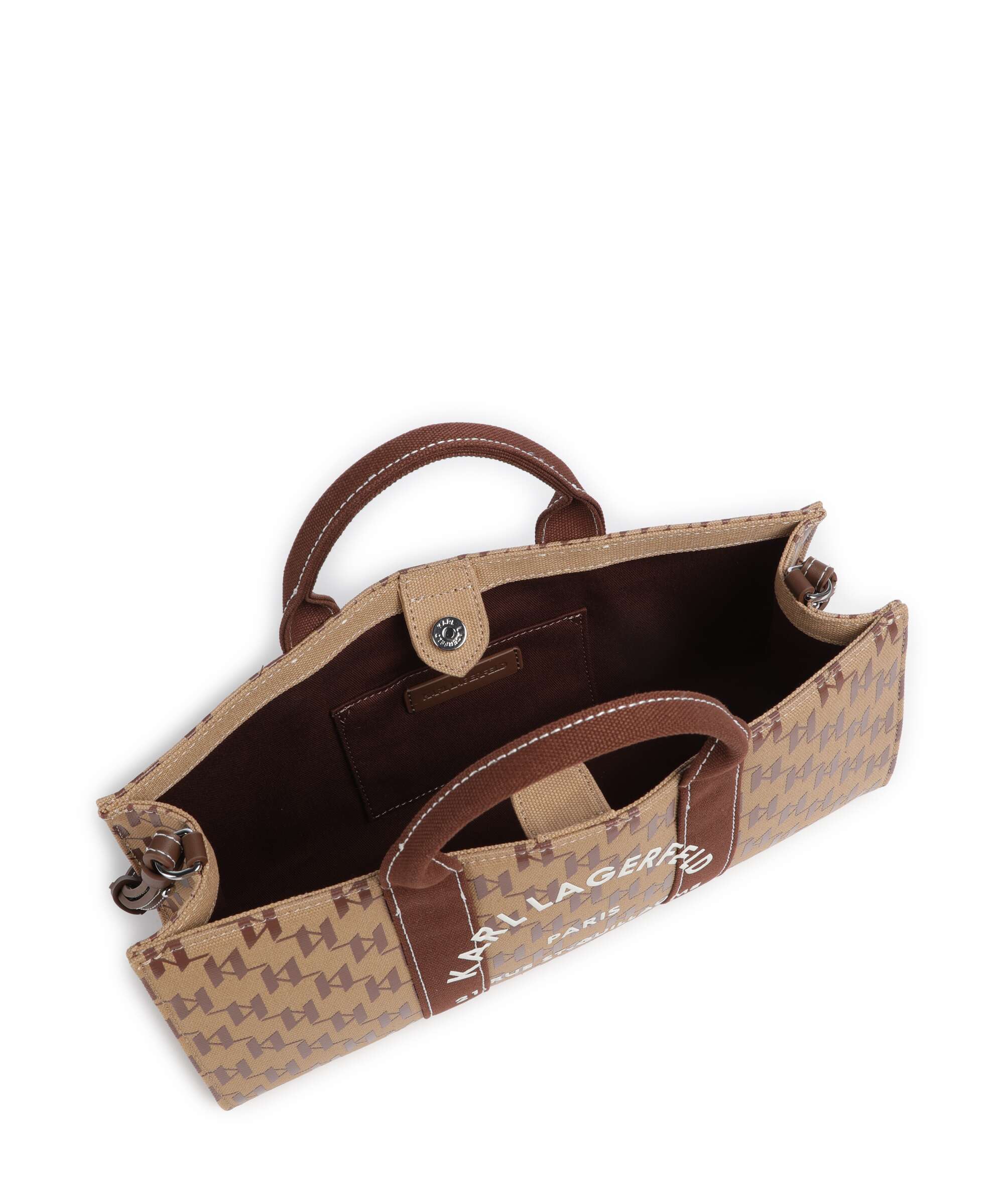 Karl Lagerfeld K/Rue St Guillaume Monogram Handbag monogram nougat brown - Image 7