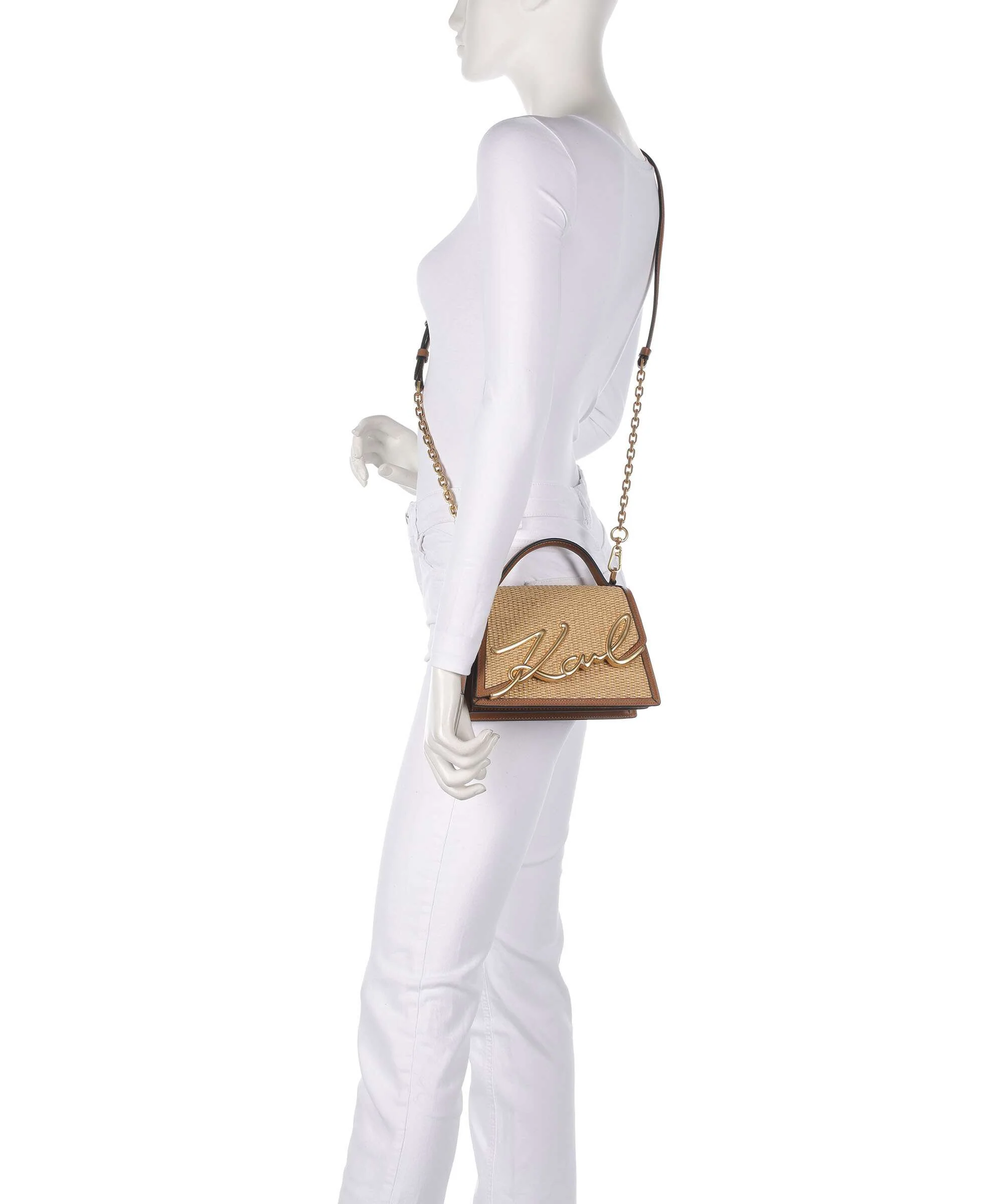 Karl Lagerfeld K/Signature 2.0 Crossbody bag natural/tan - Image 3