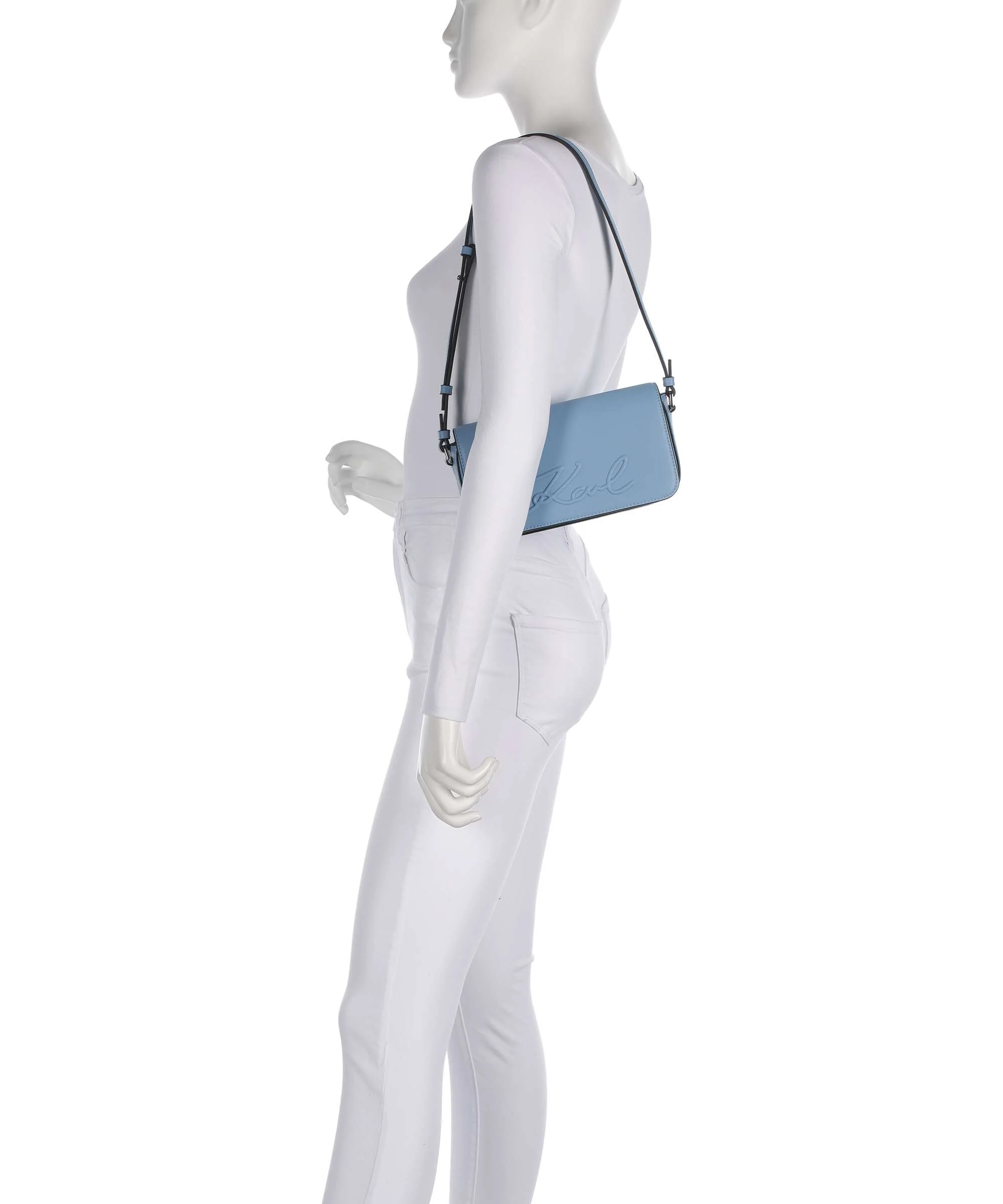 Karl Lagerfeld K/Ville Small Shoulder bag blue bloom - Image 3
