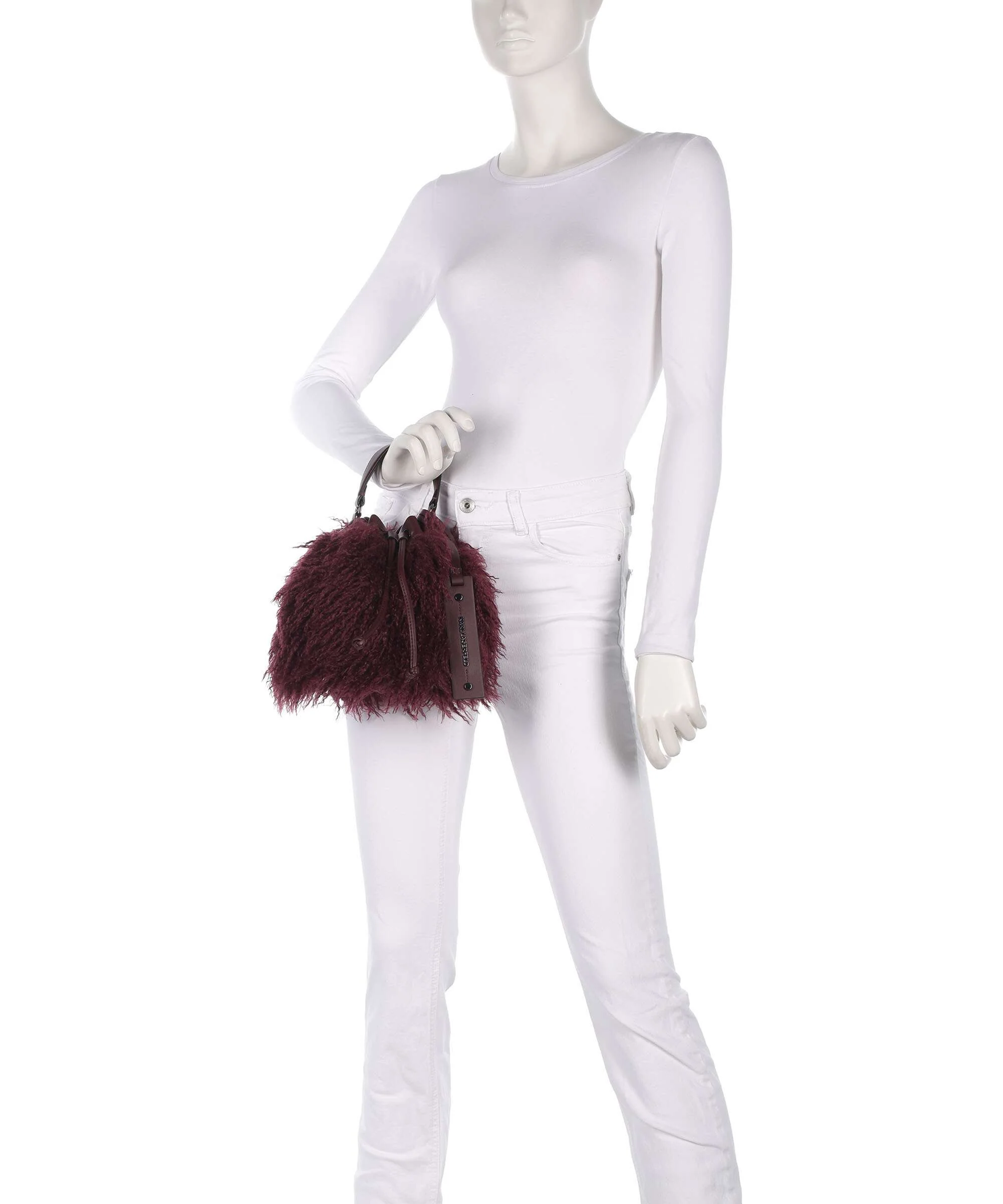 Karl Lagerfeld K/Weave Bucket bag windsor/burgundy - Image 3