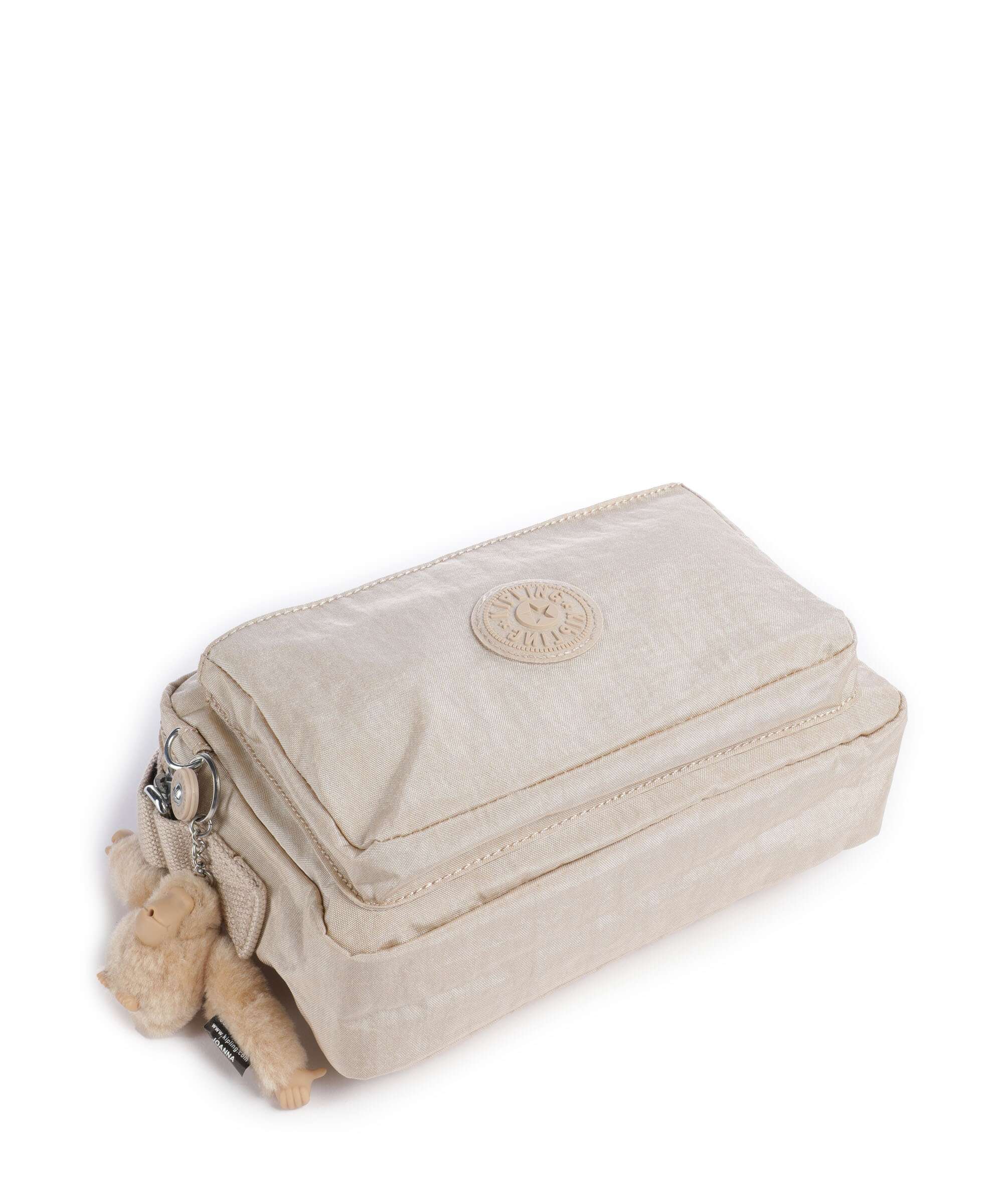 Kipling Basic Abanu M Crossbody bag sparkled beige - Image 5