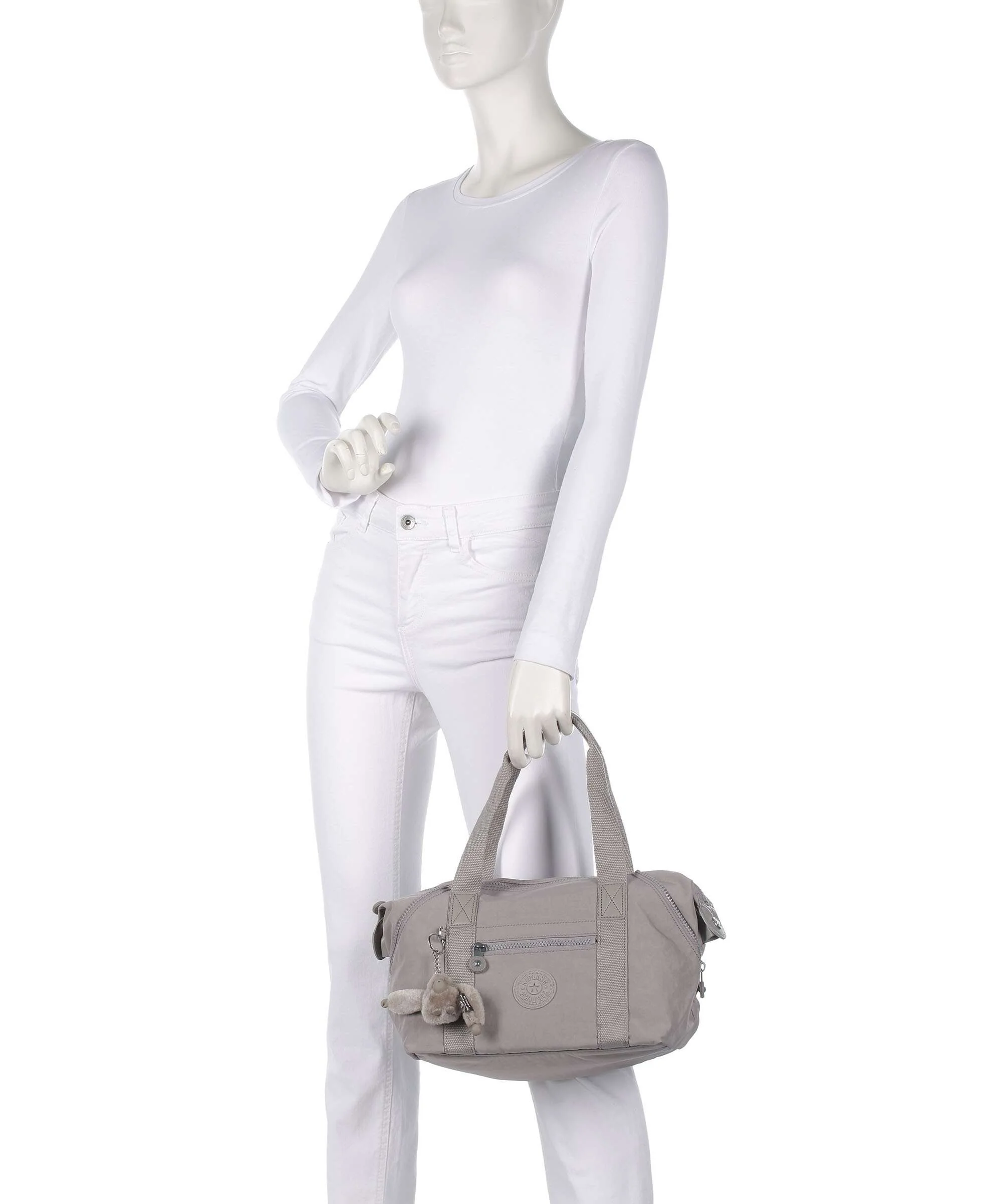 Kipling Basic Art Mini Handbag grey gris - Image 3