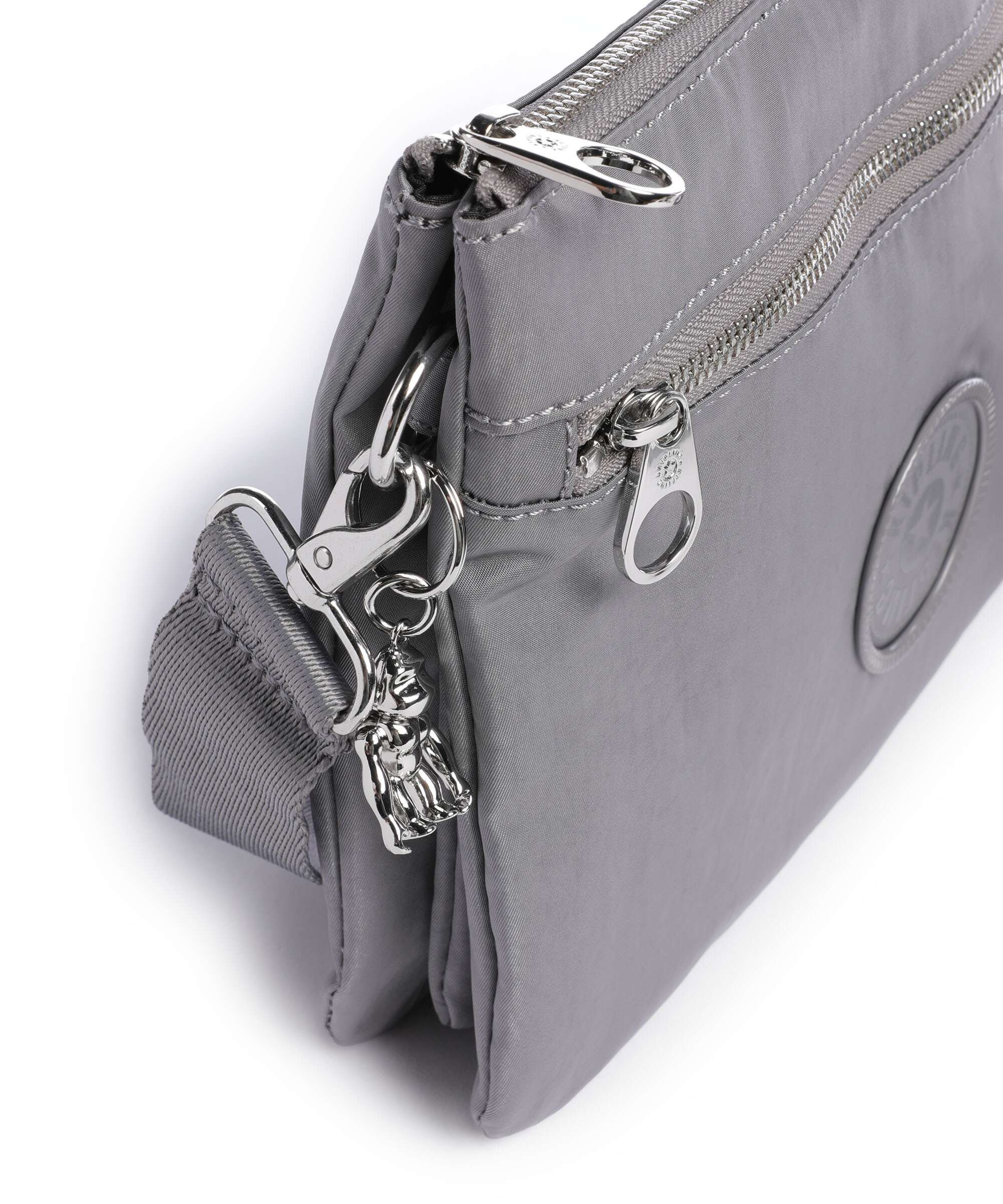 Kipling Charm Riri L Zip Crossbody bag grey spice - Image 4