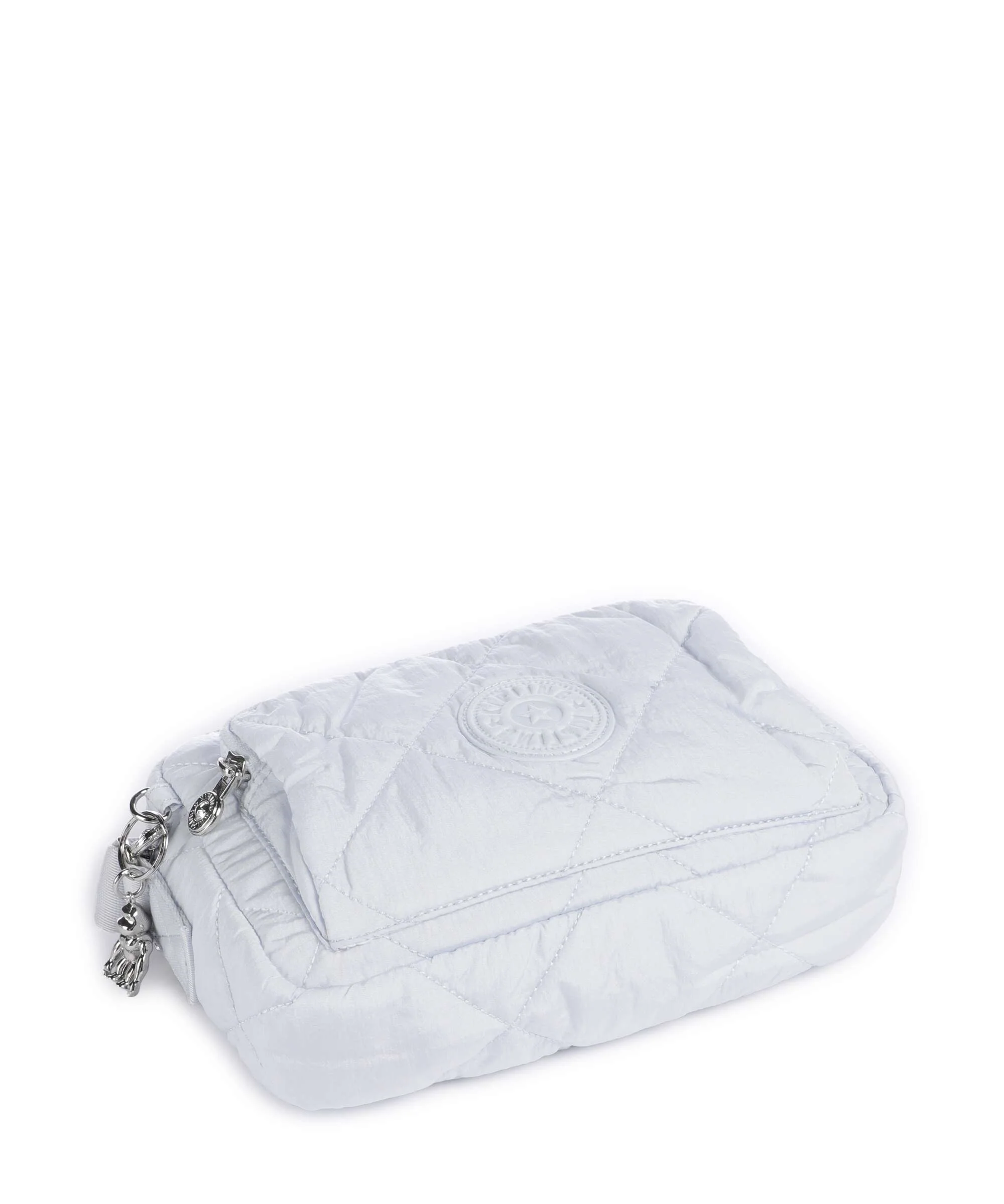 Kipling Crinkled Quilt Abanu M Zip Crossbody bag water blue - Image 5