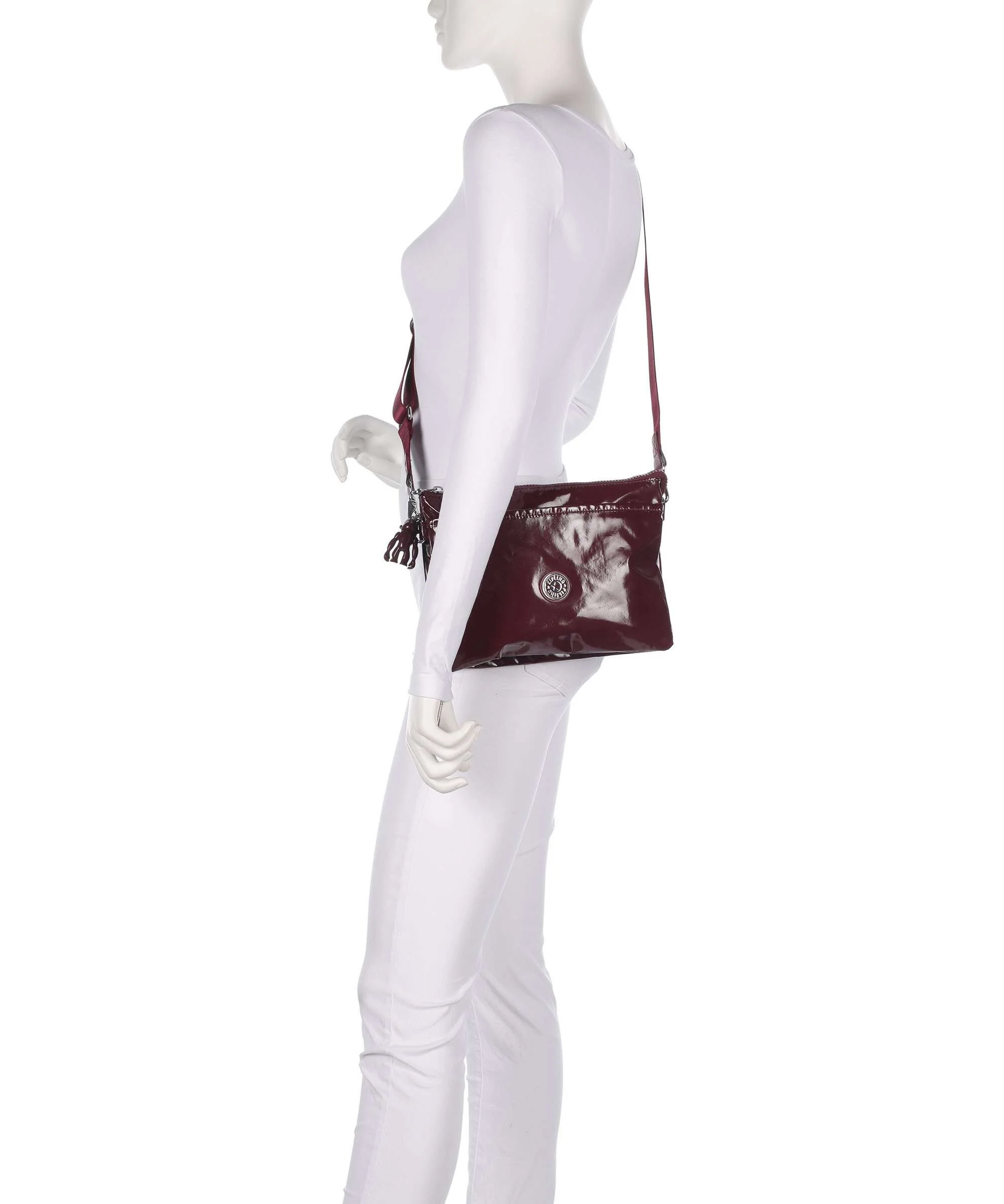 Kipling Elevated Riri L Crossbody bag high gloss wine - Image 3