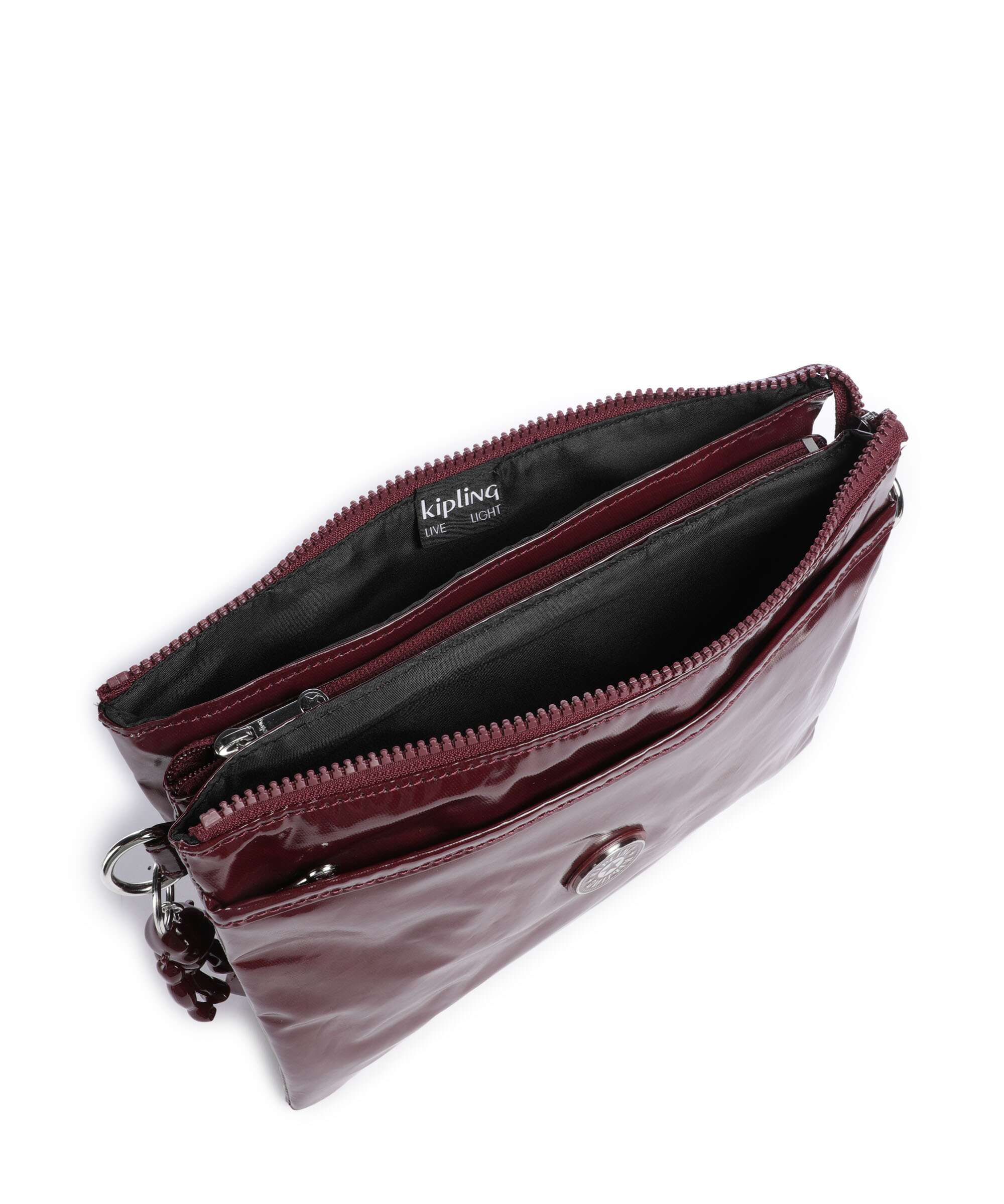 Kipling Elevated Riri L Crossbody bag high gloss wine - Image 6