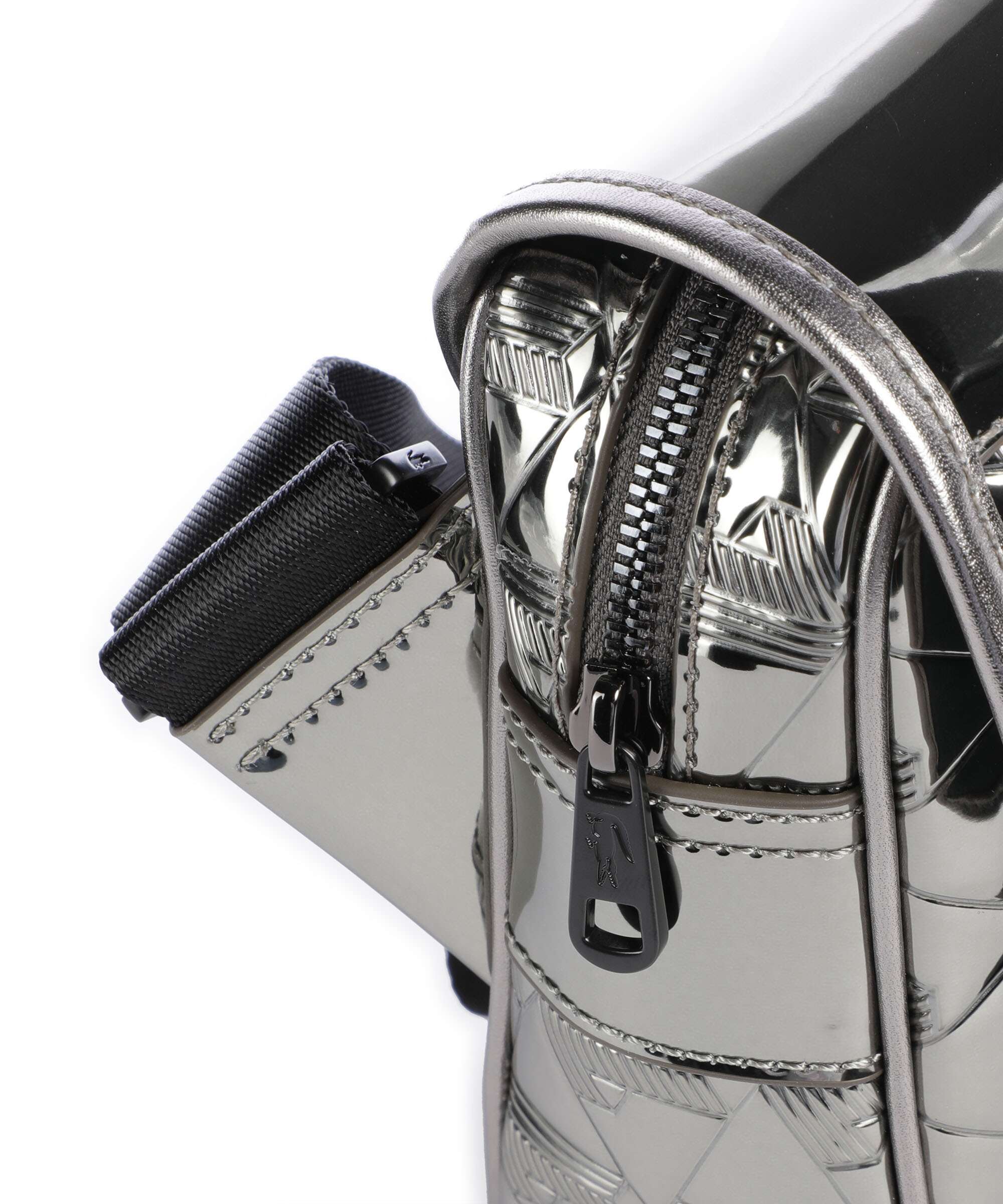 Lacoste Holiday Crossbody bag silver/black - Image 4