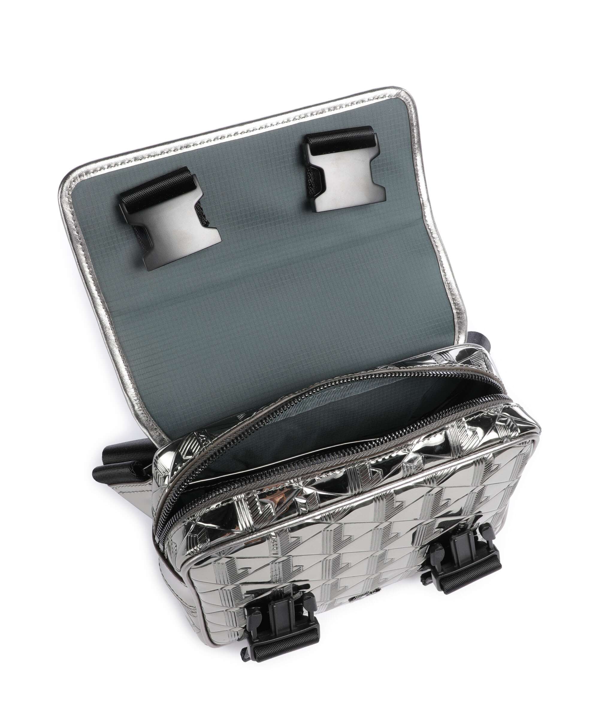 Lacoste Holiday Crossbody bag silver/black - Image 6