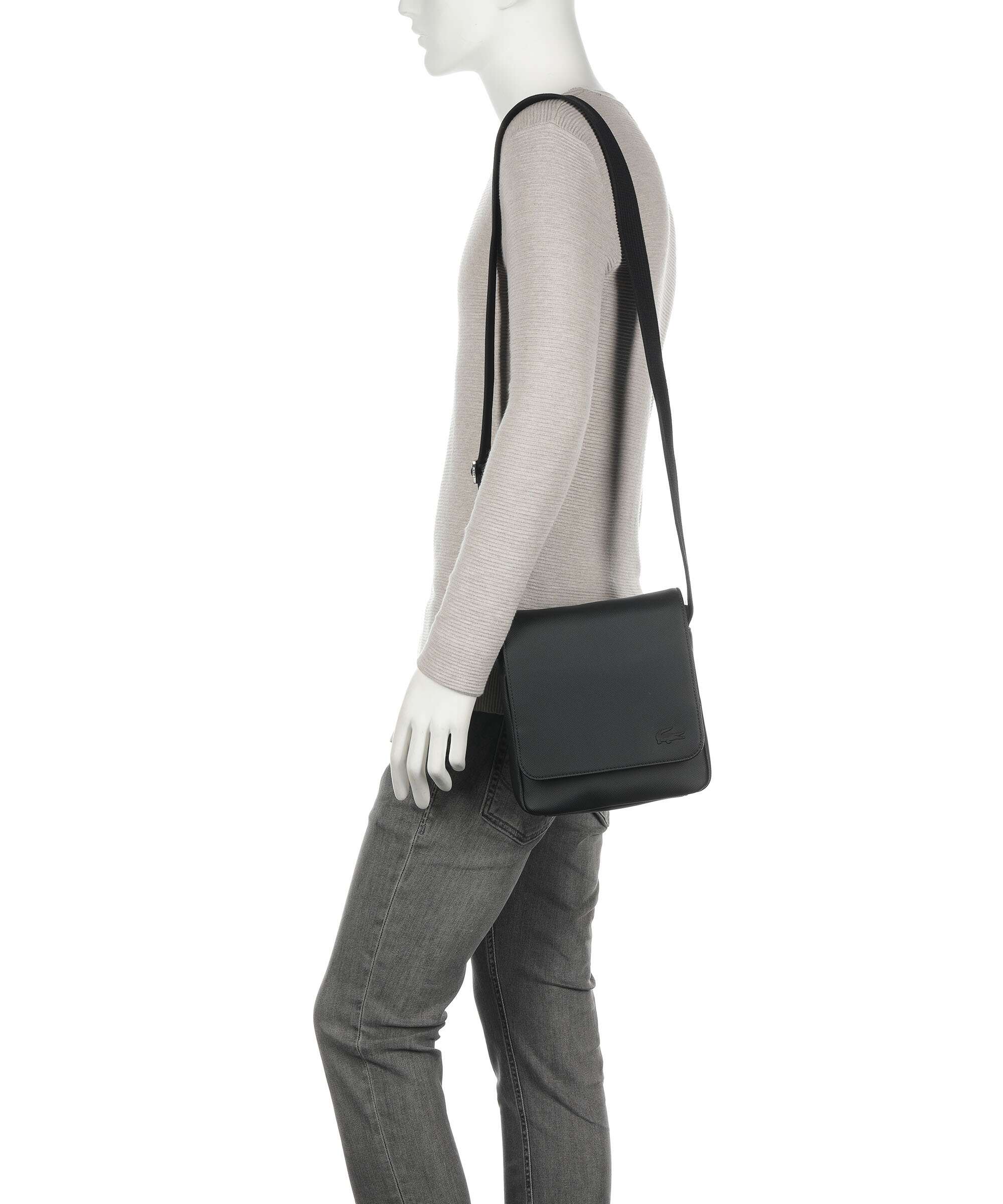 Lacoste Mens Classic Crossbody bag noir - Image 3