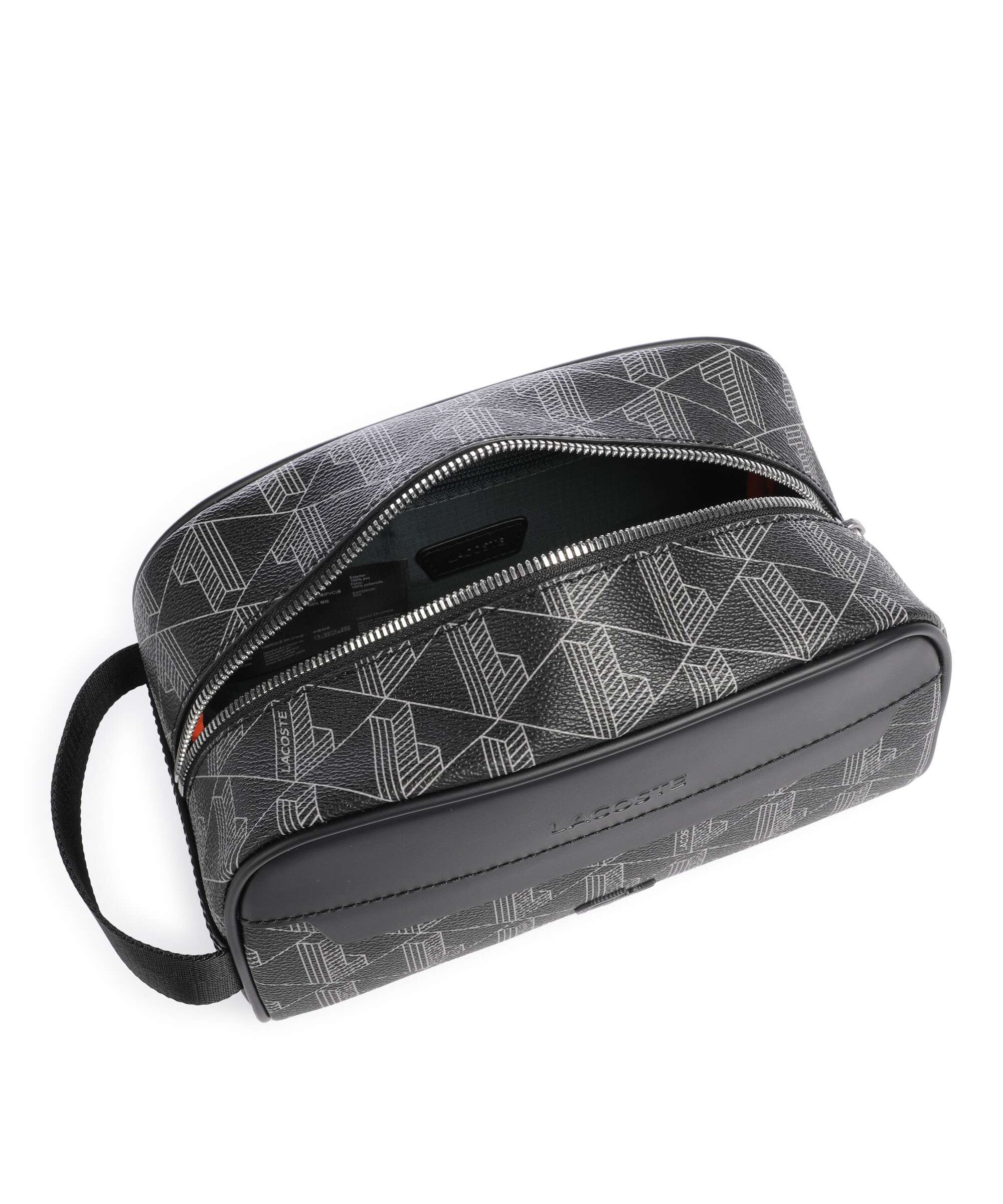 Lacoste The Blend Toiletry bag monogram noir/gris - Image 4