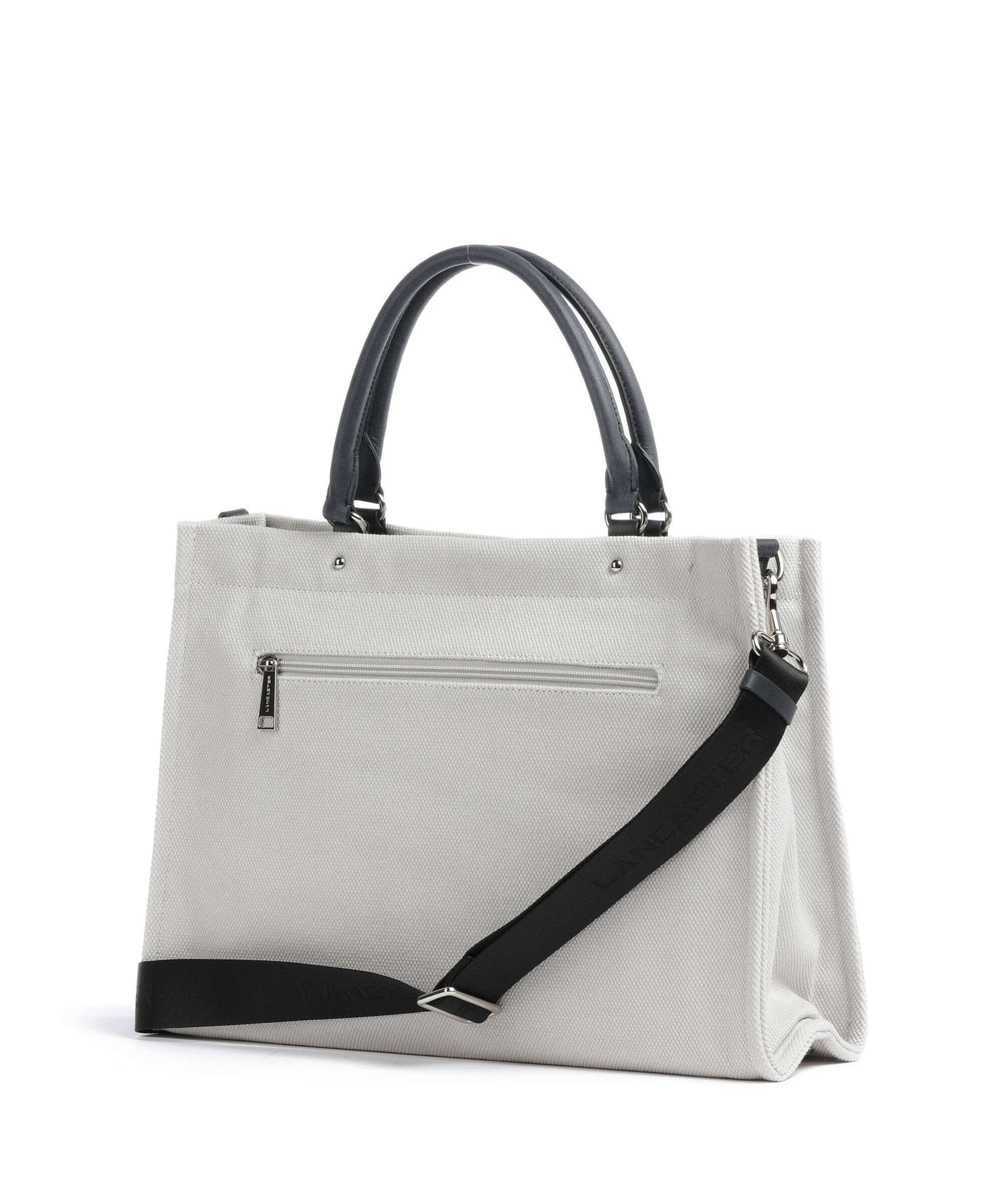Lancaster Actual Conscious Canvas Handbag grisclai - Image 2