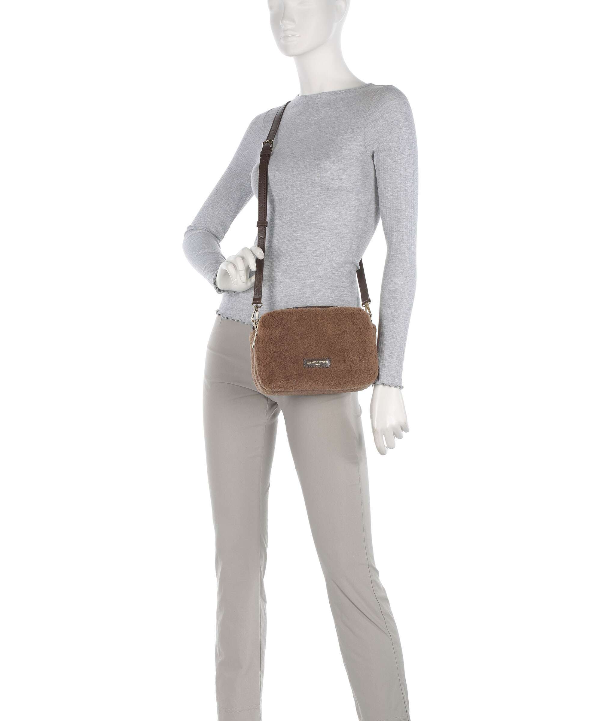 Lancaster Actual Moumoute Crossbody bag taupe - Image 3