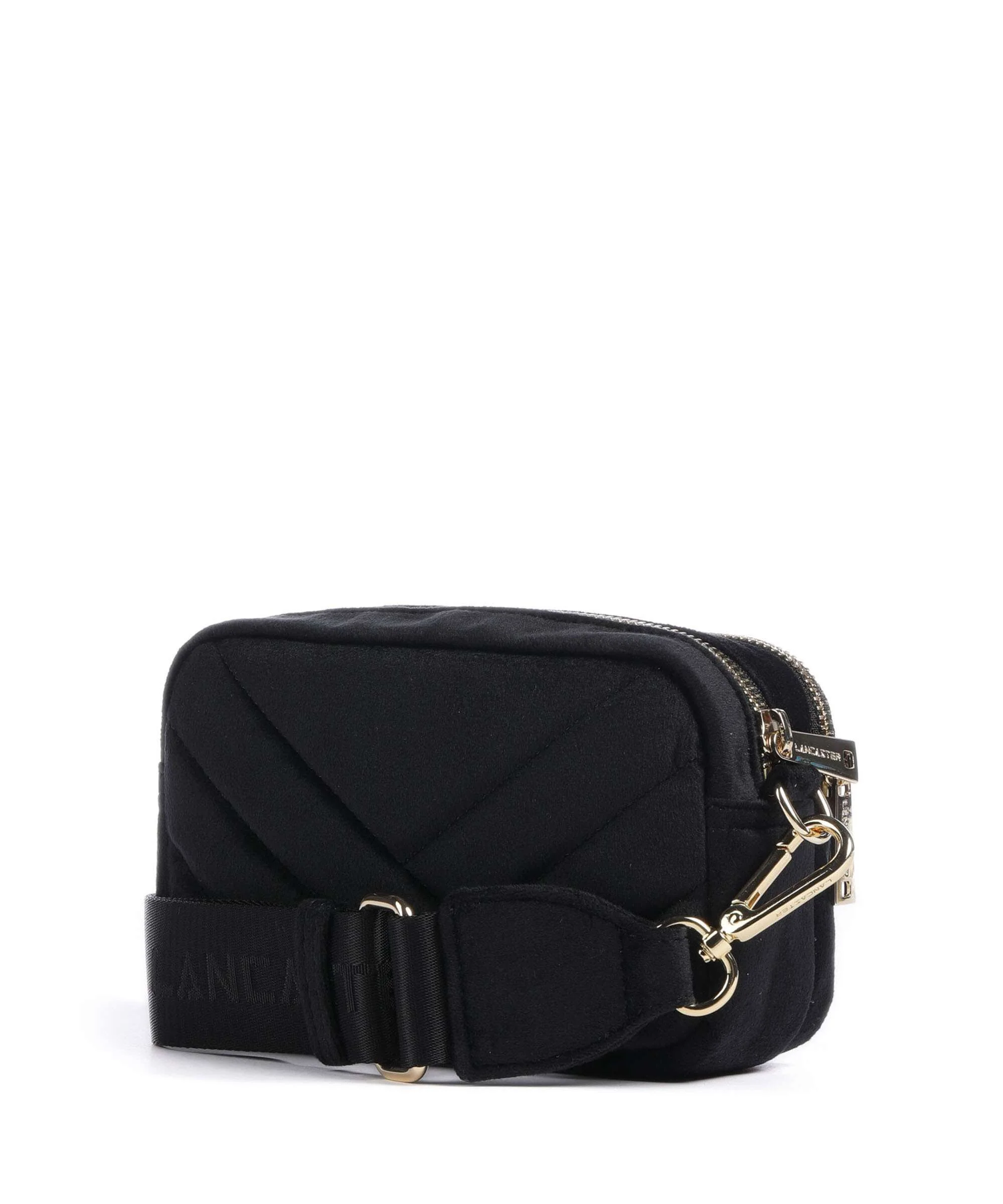 Lancaster Actual Velvet Matelassé Crossbody bag noir - Image 2