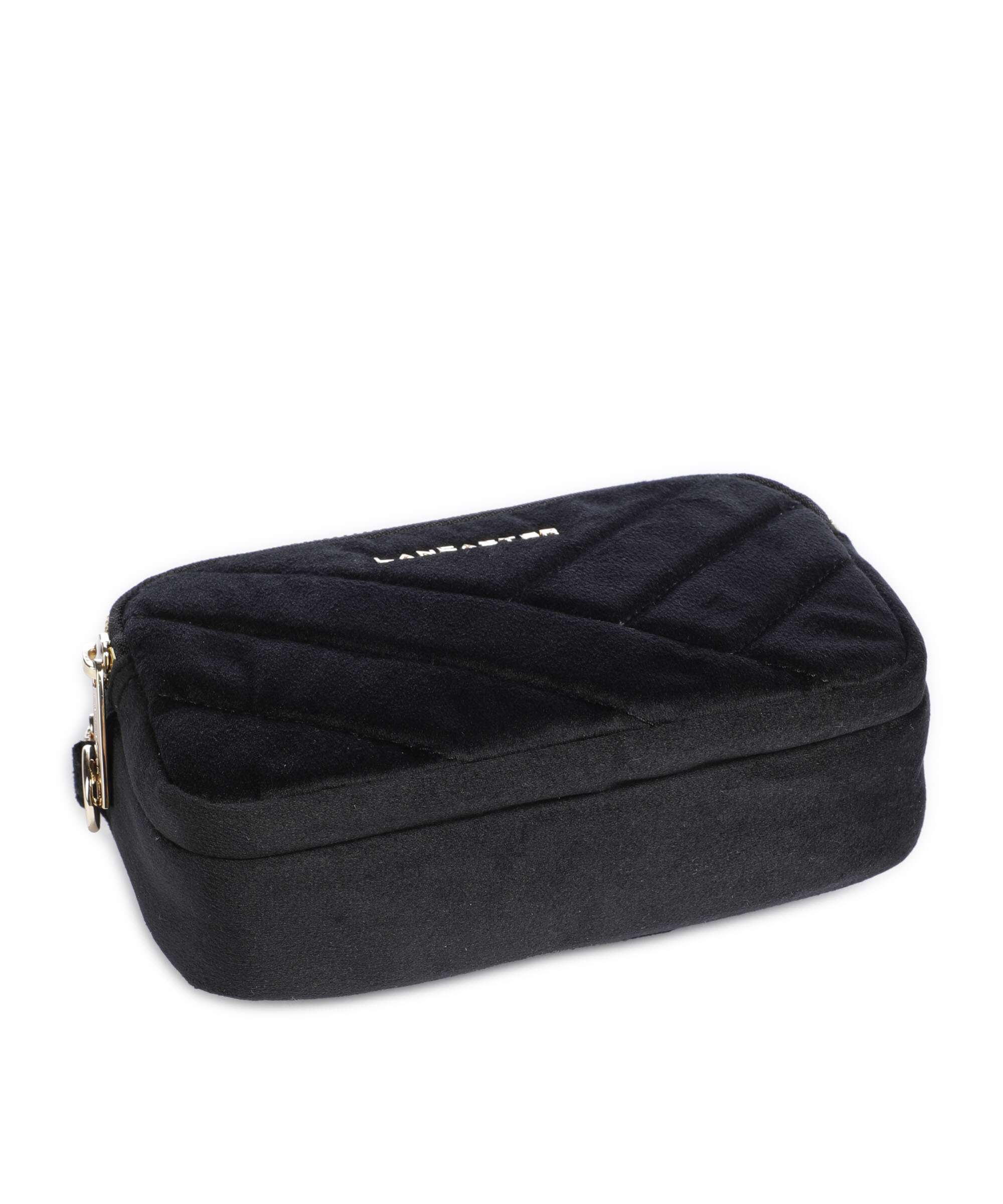 Lancaster Actual Velvet Matelassé Crossbody bag noir - Image 5