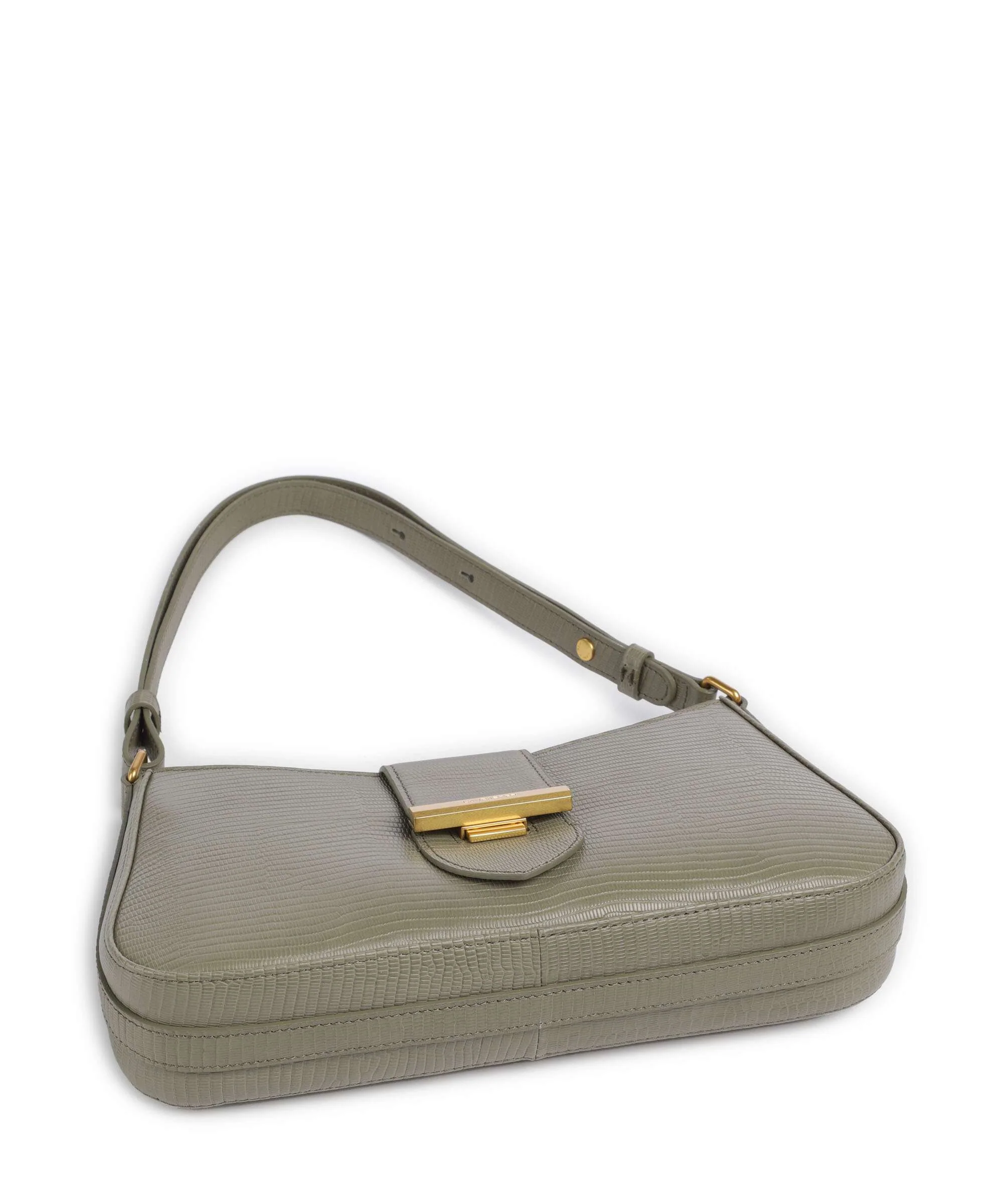 Lancaster Exotic Ily Shoulder bag olive/lézard - Image 5