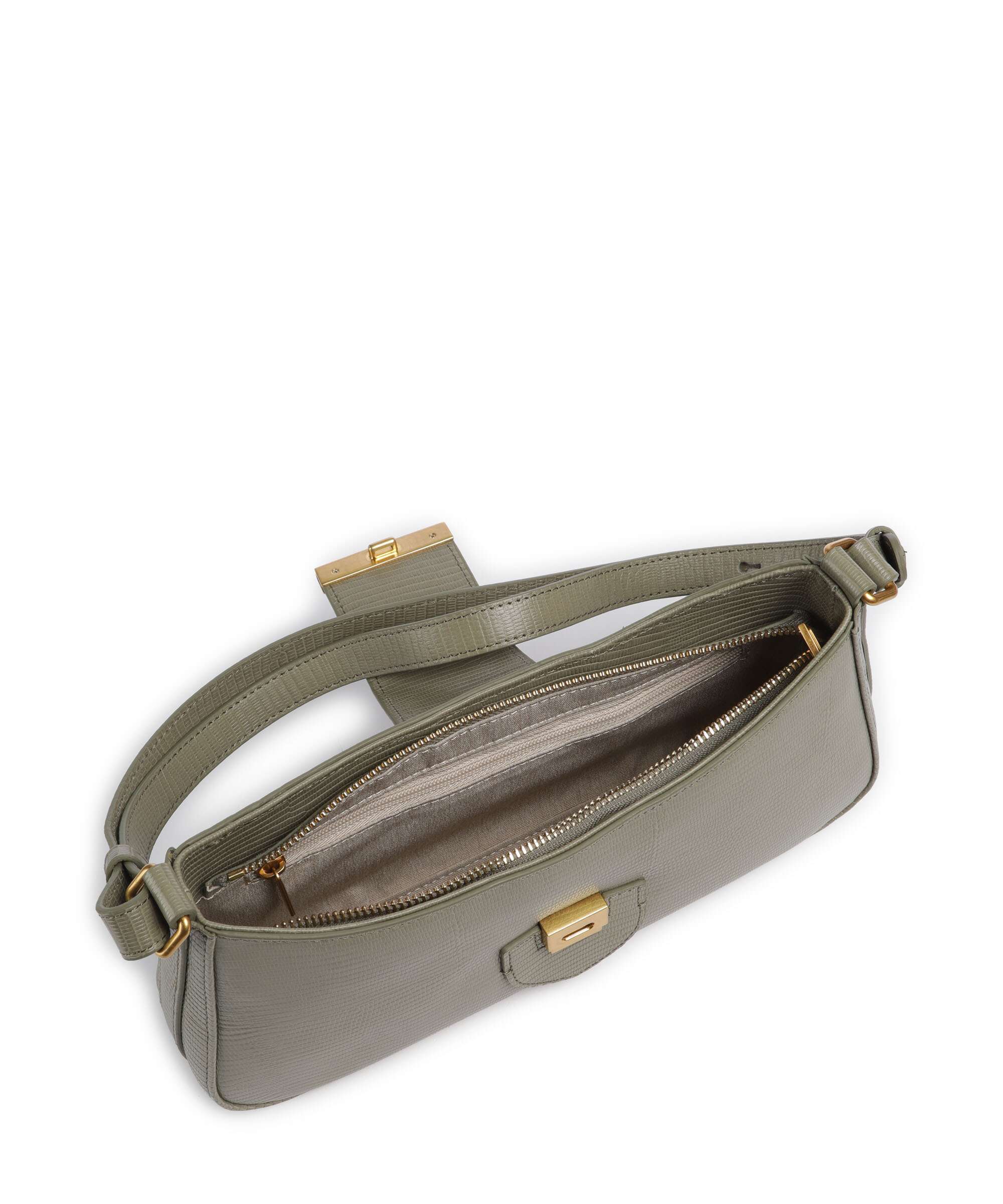 Lancaster Exotic Ily Shoulder bag olive/lézard - Image 6