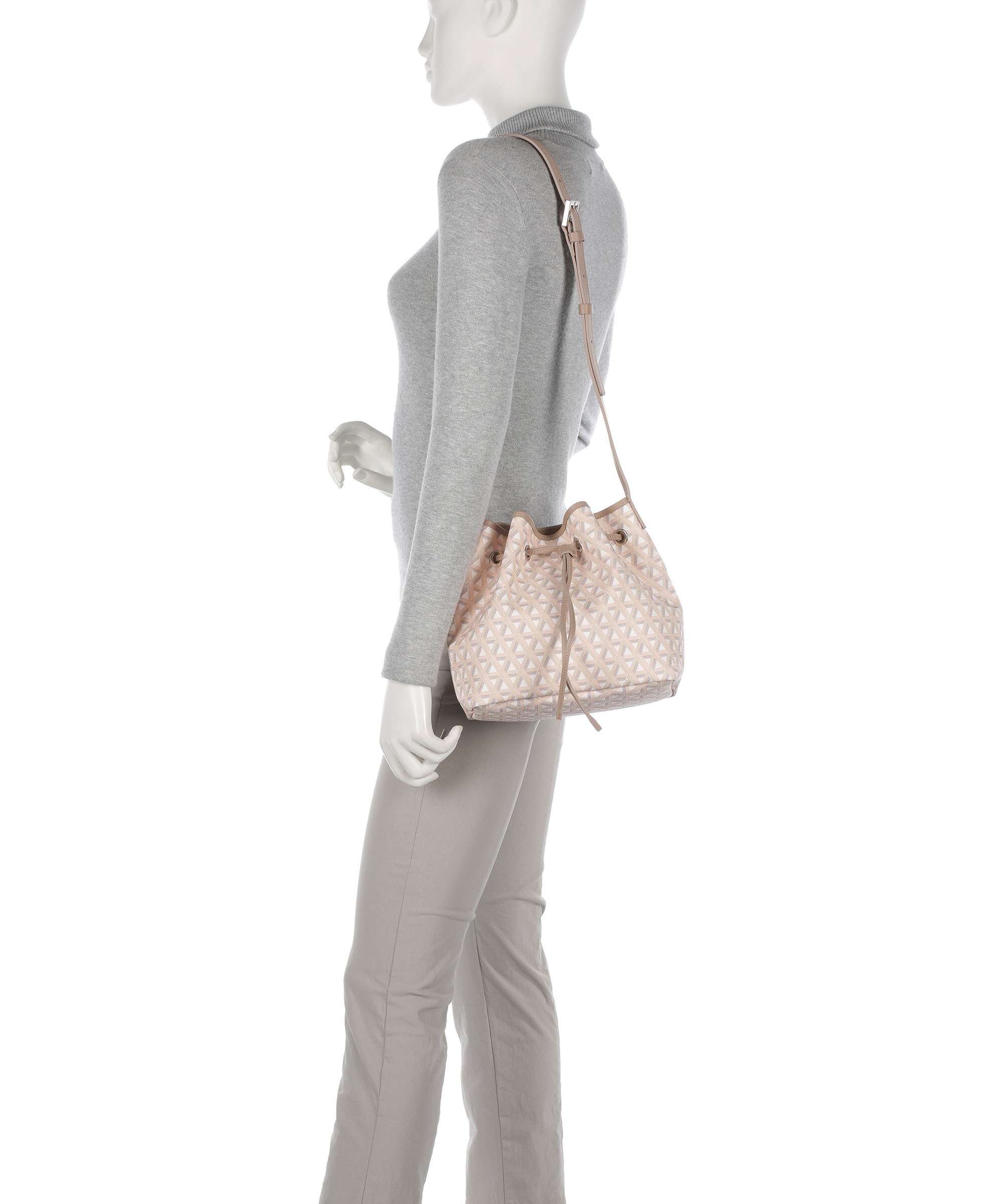 Lancaster Ikon Bucket bag beige - Image 3