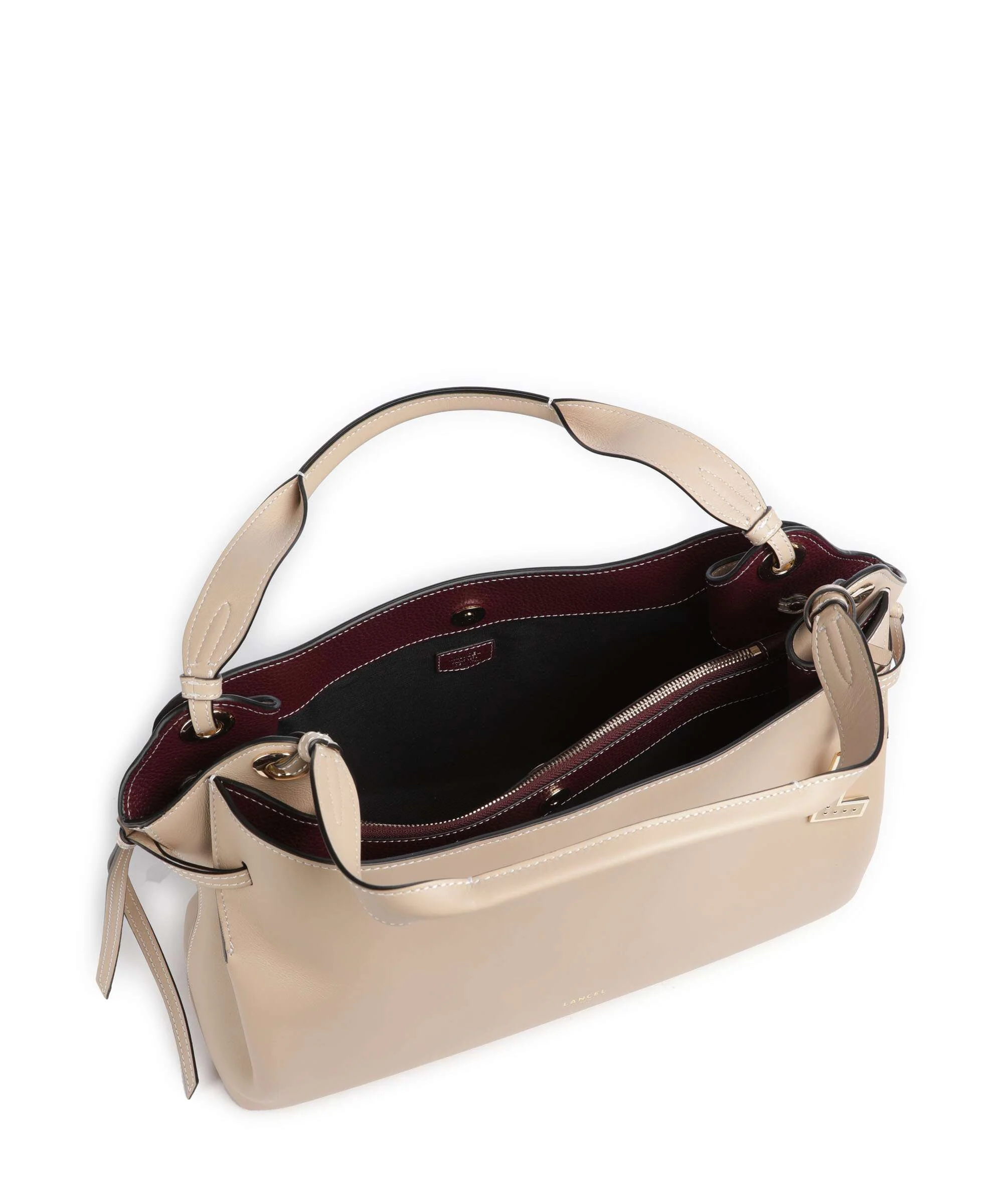Lancel Swann M Hobo bag cappuccino - Image 5