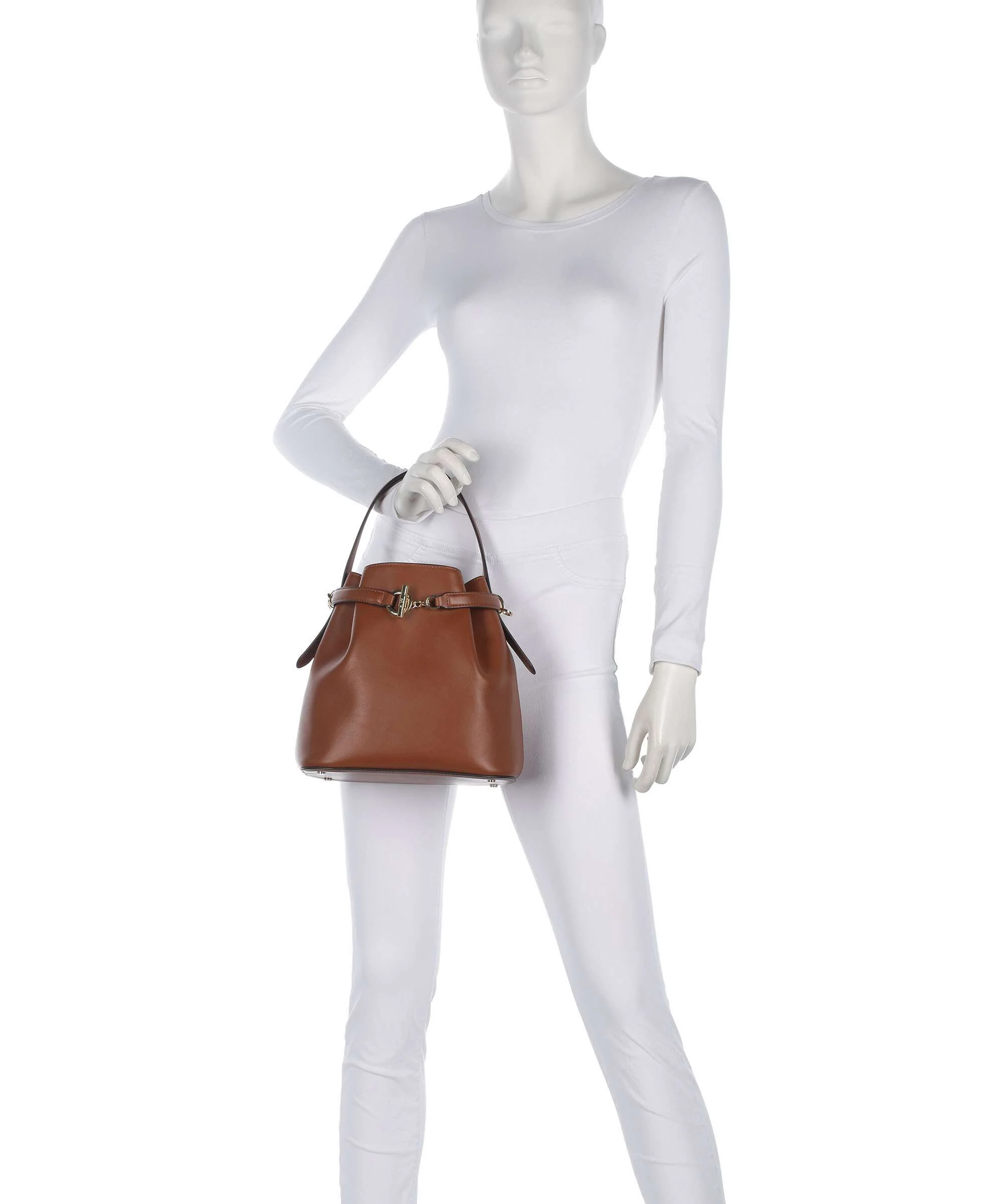 Lauren Ralph Lauren Blaike Medium Bucket bag lauren tan - Image 4