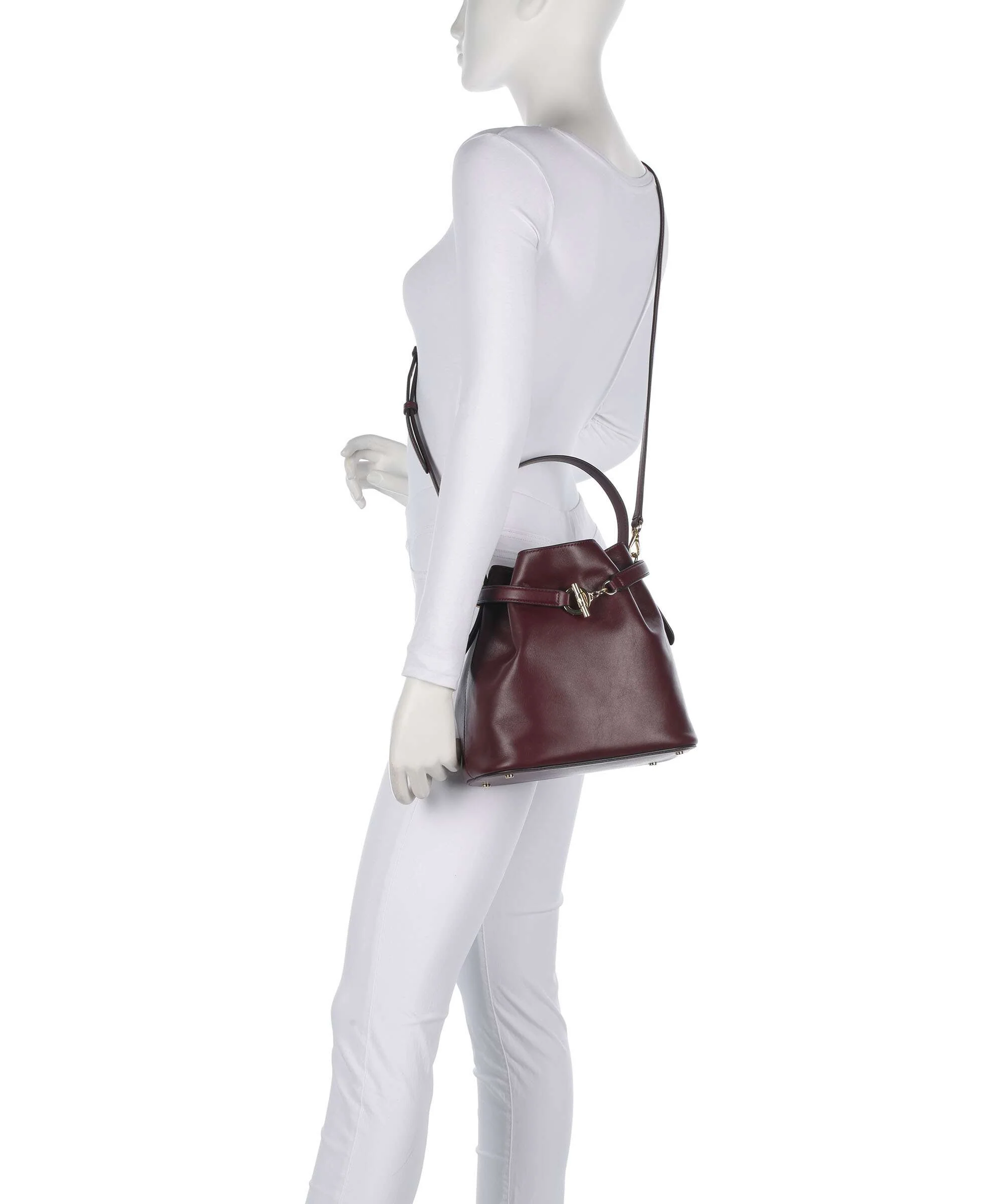 Lauren Ralph Lauren Blaike Medium Bucket bag dark garnet - Image 3