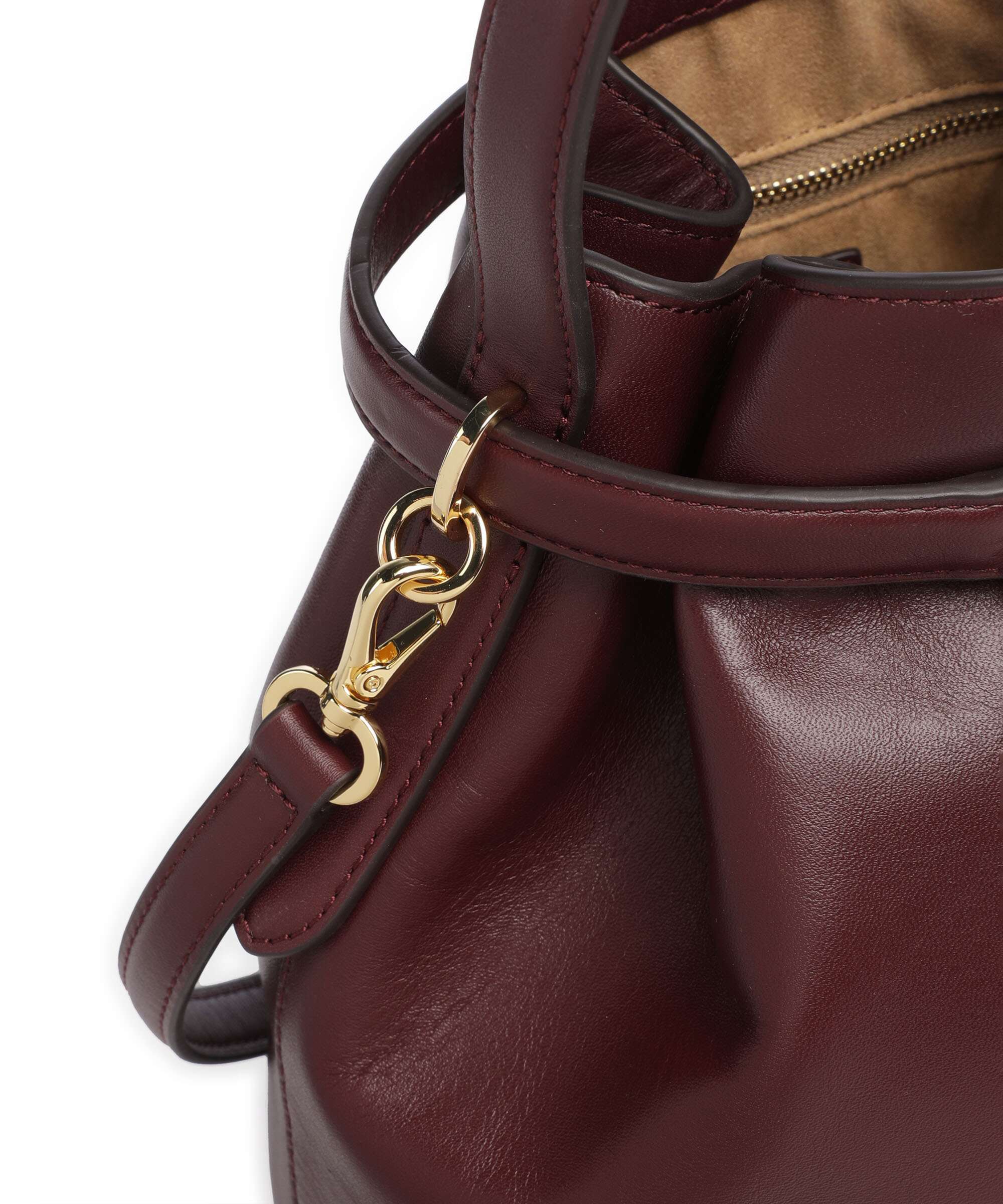 Lauren Ralph Lauren Blaike Medium Bucket bag dark garnet - Image 5