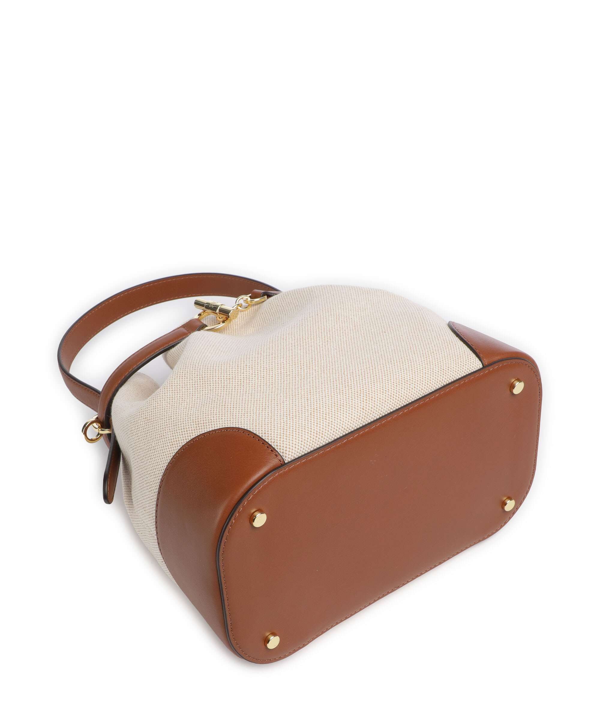 Lauren Ralph Lauren Blaike Medium Bucket bag natural/buff canvas/lauren tan - Image 5