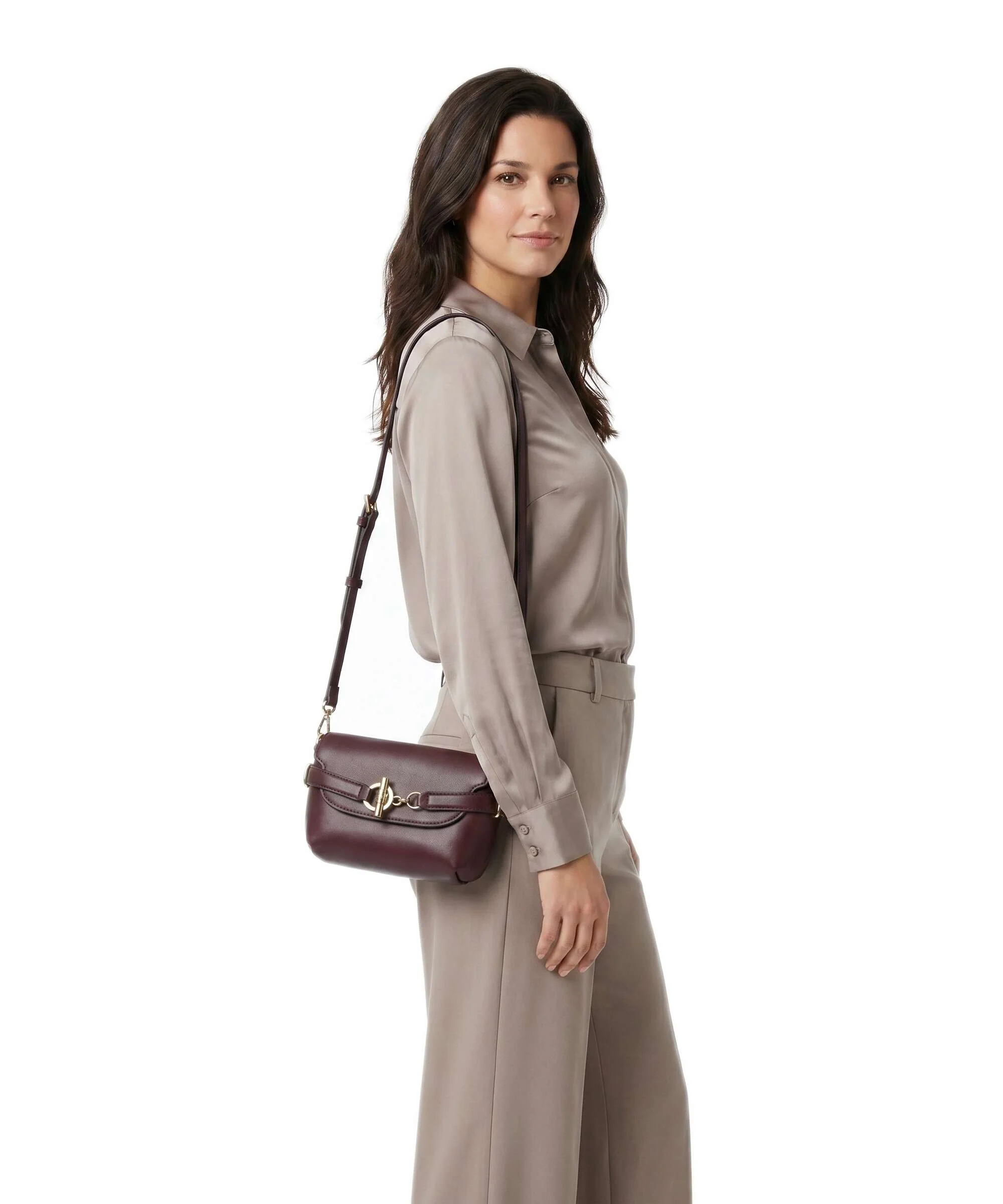 Lauren Ralph Lauren Blaike Small Crossbody bag dark garnet - Image 3
