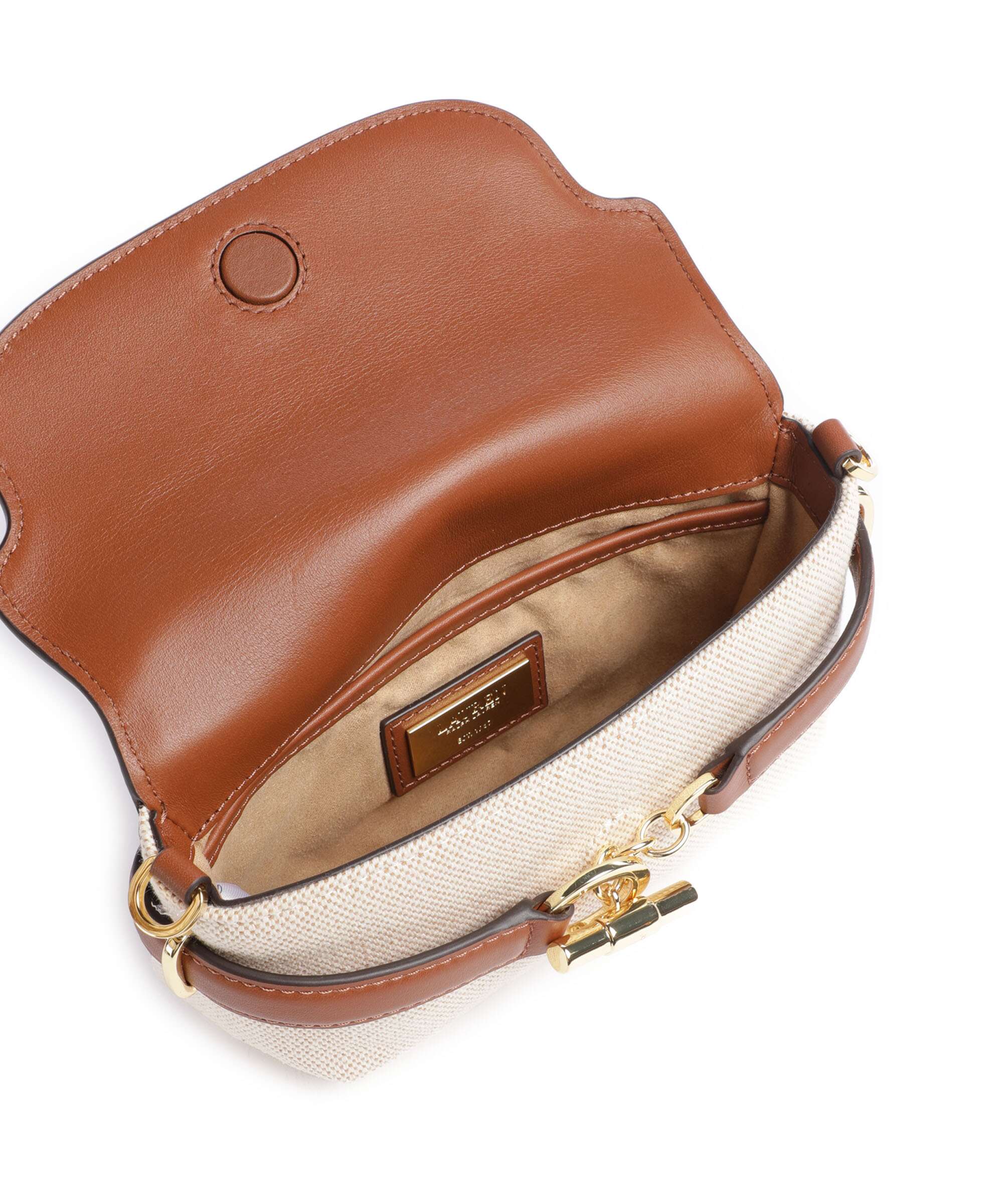 Lauren Ralph Lauren Blaike Small Crossbody bag natural/buff canvas/lauren tan - Image 5