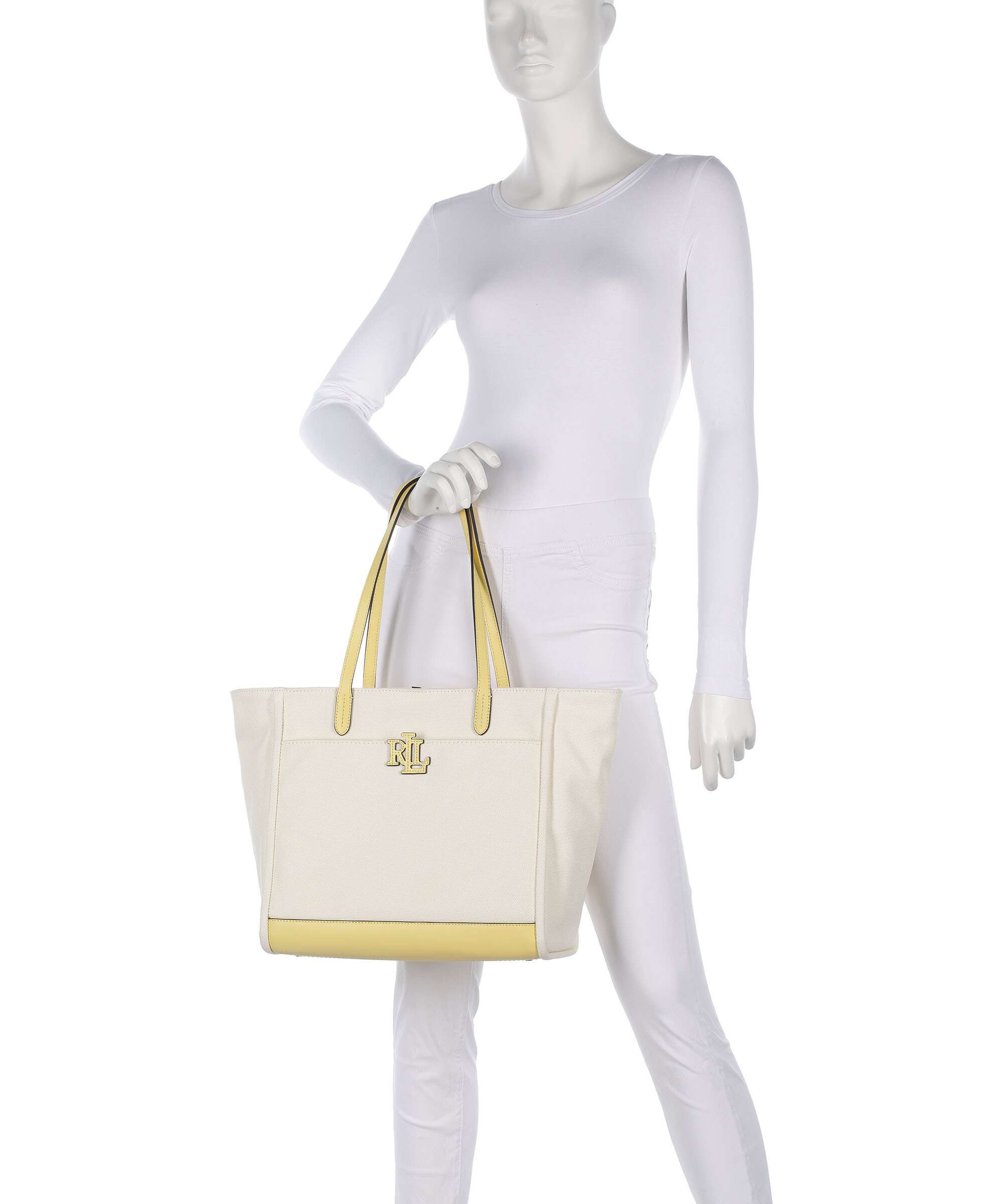 Lauren Ralph Lauren Cameryn Large Tote bag natural/lemon sorbet - Image 3