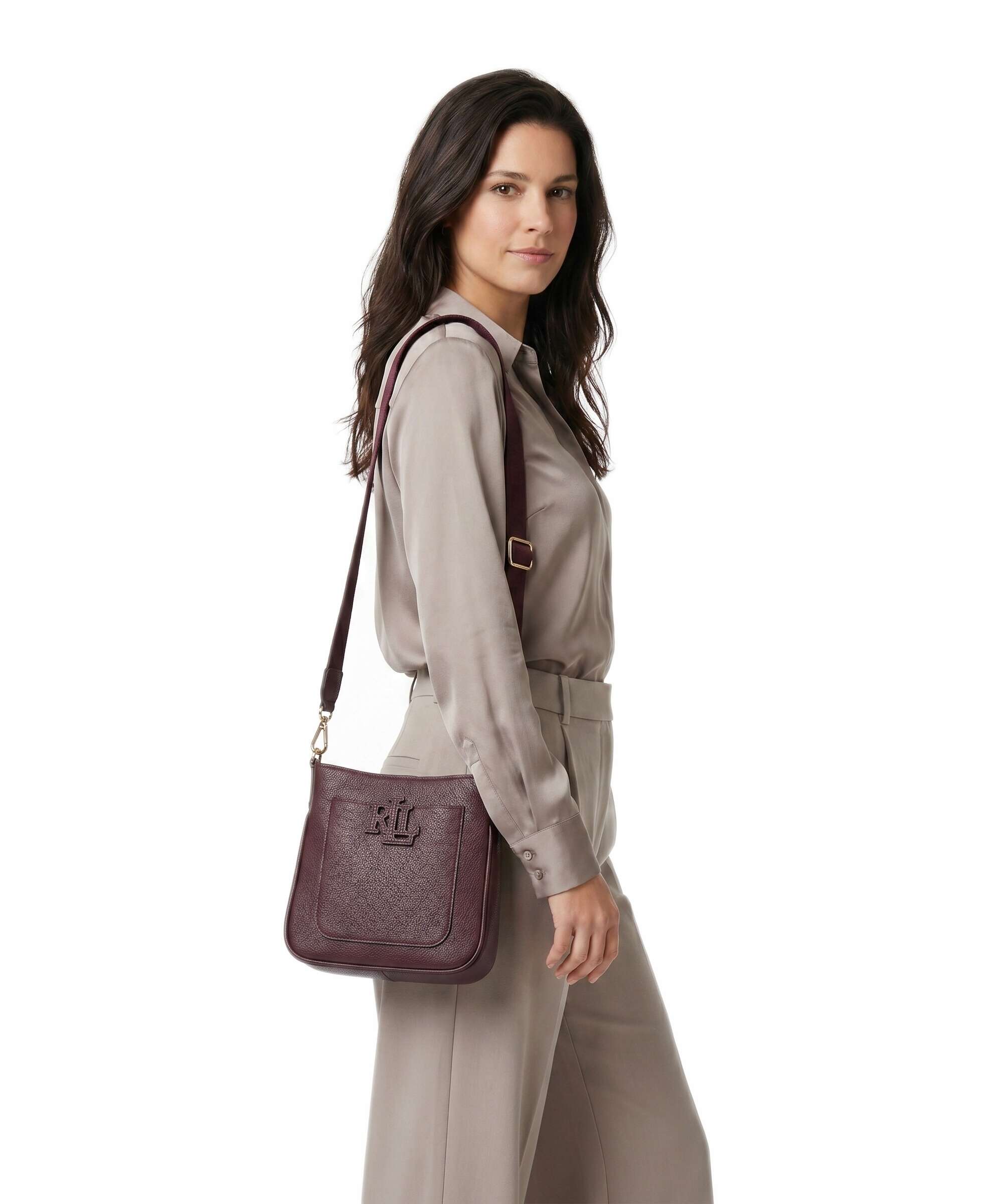 Lauren Ralph Lauren Cameryn Small Crossbody bag dark garnet - Image 3