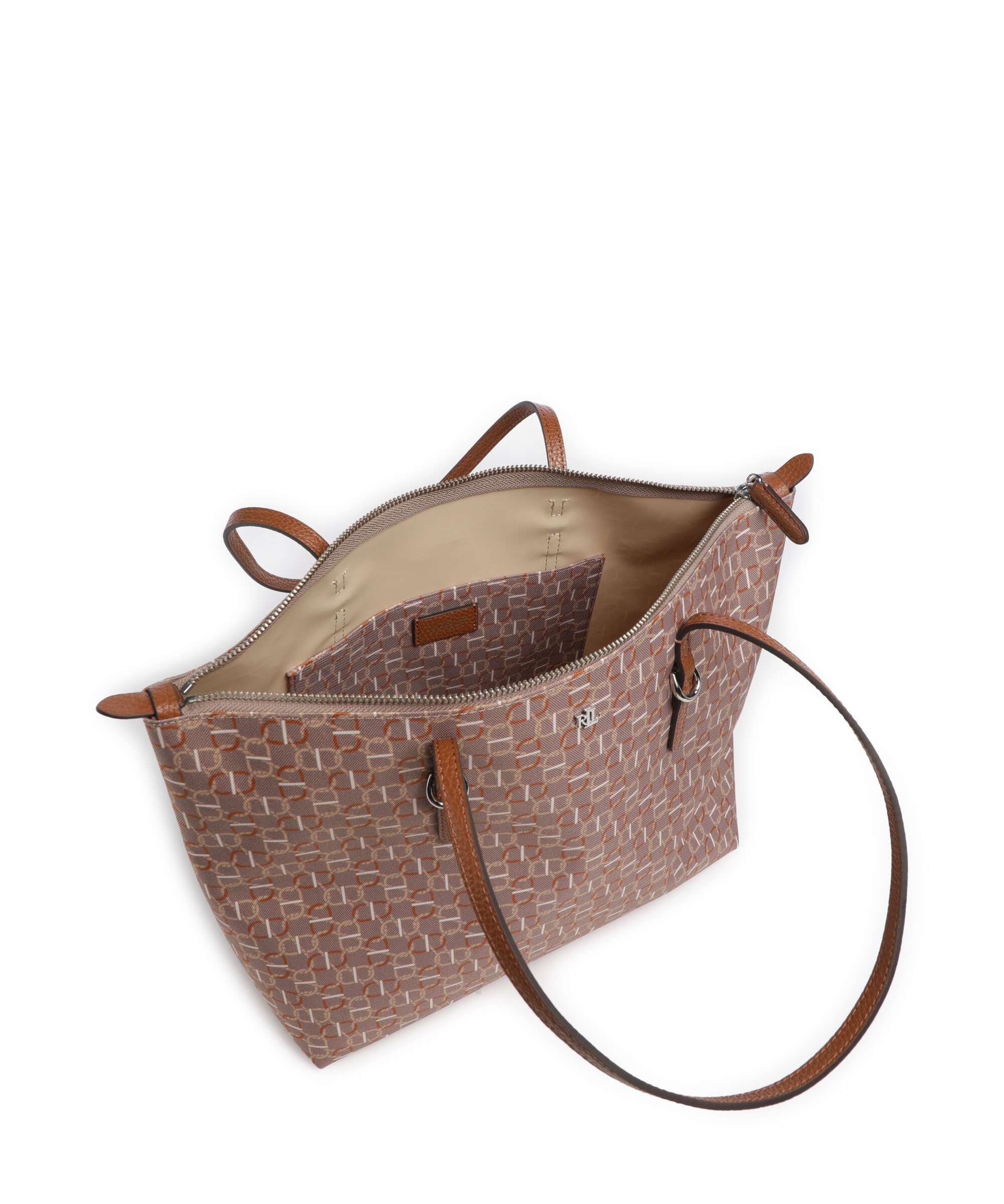 Lauren Ralph Lauren Keaton 26 Tote bag rider geo/lauren tan - Image 5