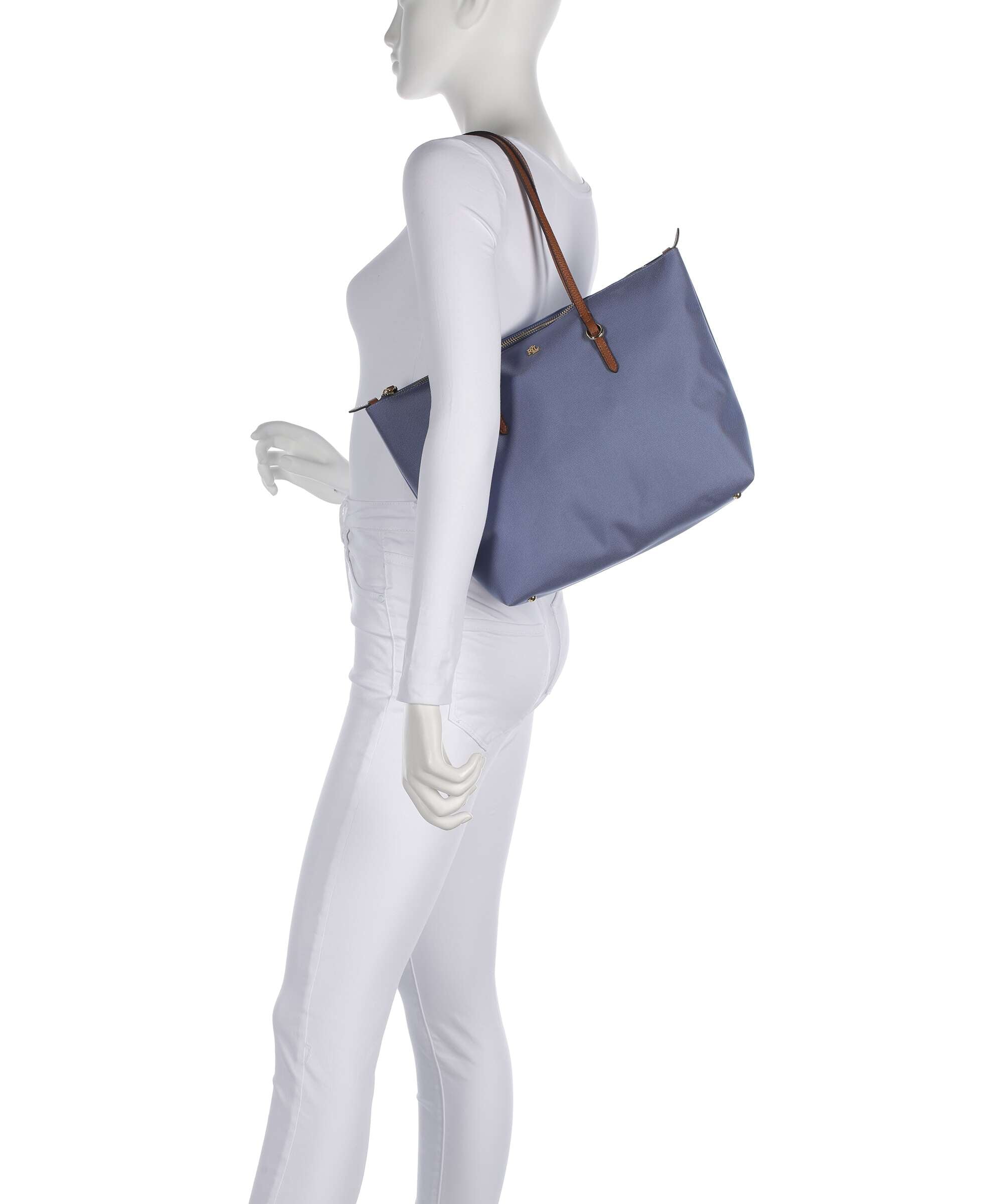 Lauren Ralph Lauren Keaton 26 Tote bag carson blue/lauren tan - Image 3