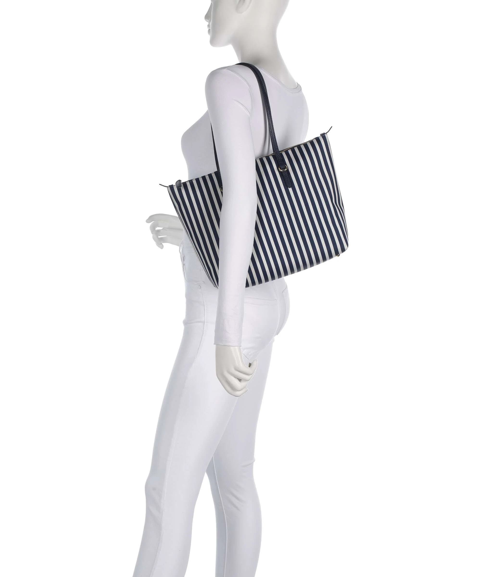 Lauren Ralph Lauren Keaton 26 Tote bag skinny stripe/refined navy - Image 3