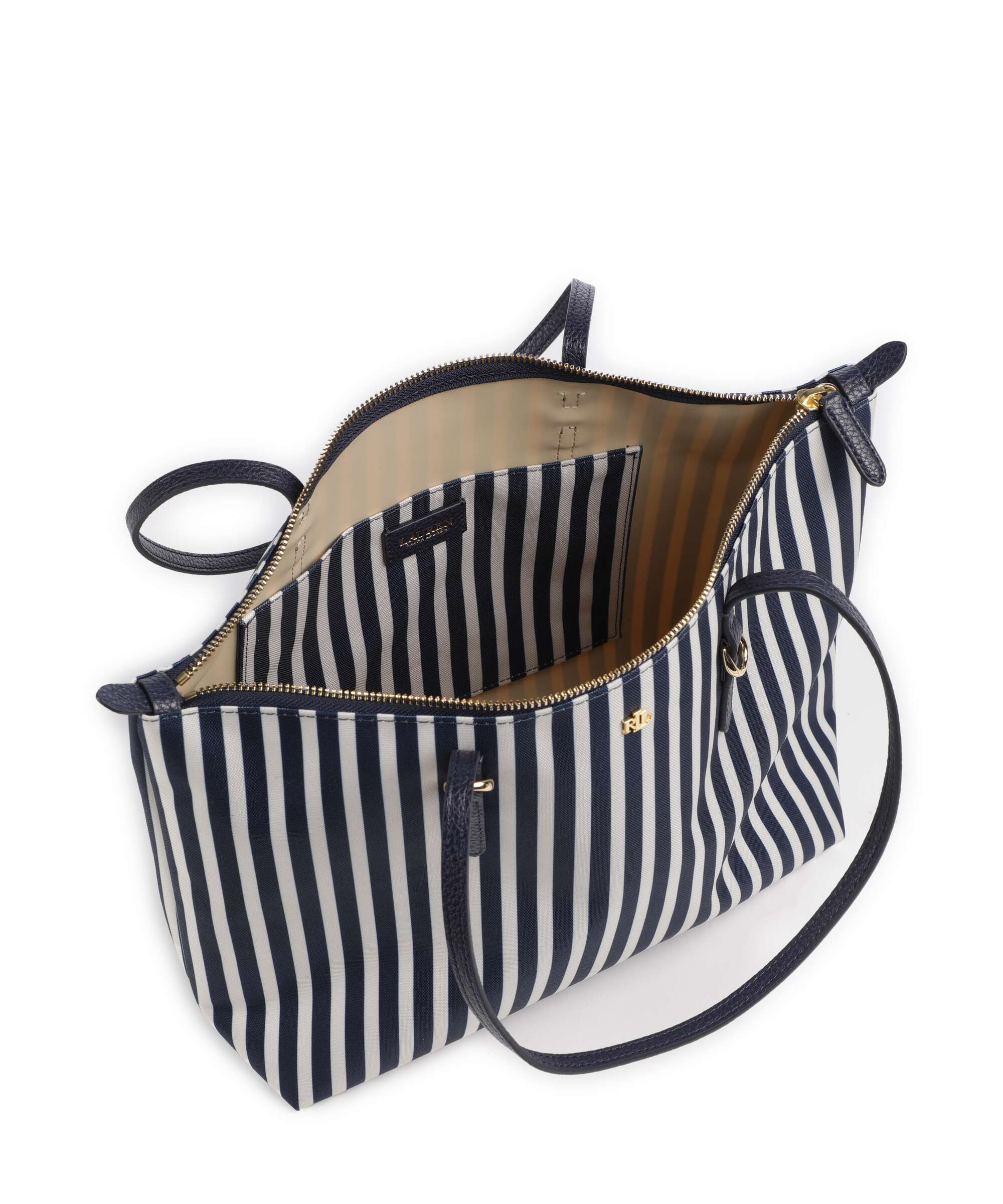 Lauren Ralph Lauren Keaton 26 Tote bag skinny stripe/refined navy - Image 5